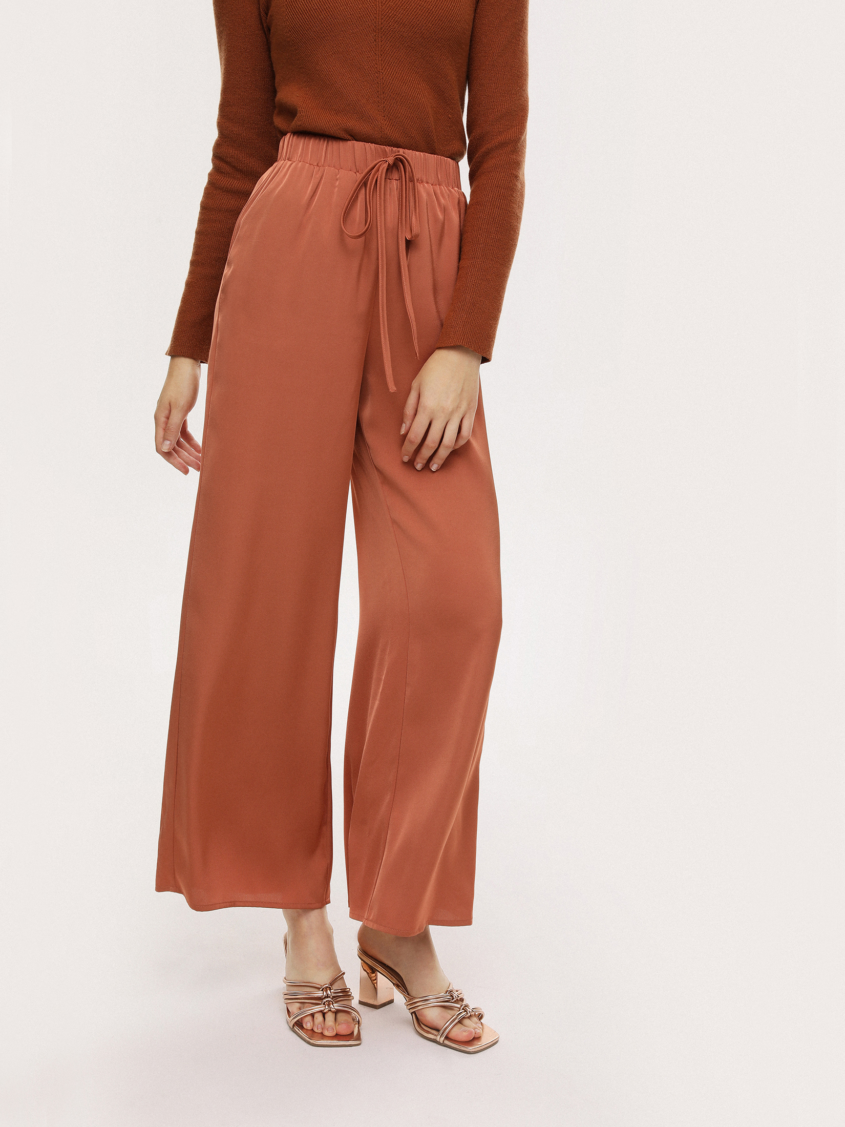 Francoise Cigarette Pant in Rust Italian Broadcloth – KAL RIEMAN