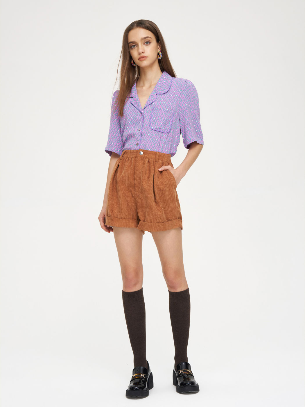 Not A Pajama Top Short Sleeve Blouse