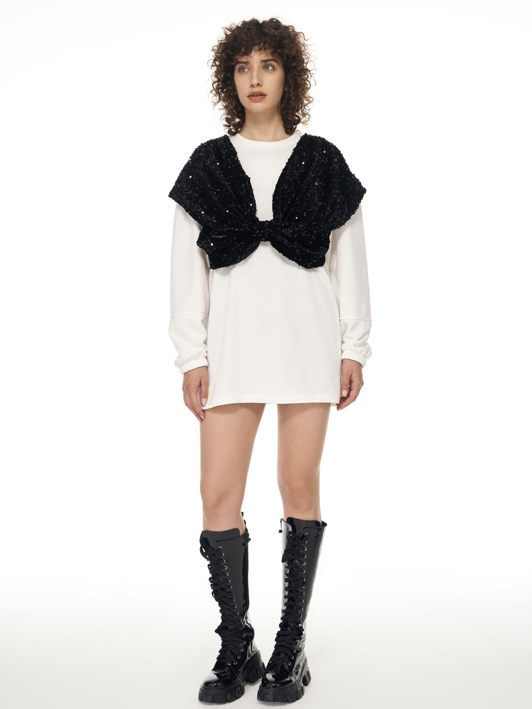 Bow Long Sleeve Sweatshirt