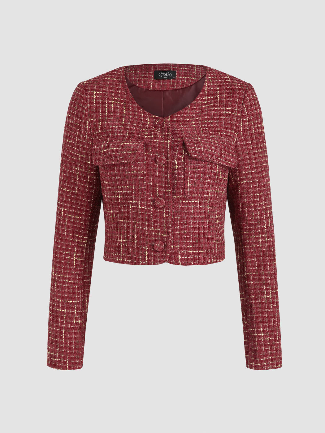 Plaid Tweed Jacket