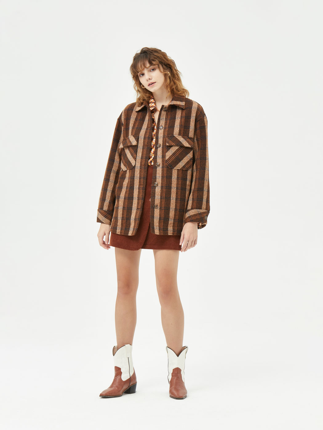 Giacca bohémien in tweed