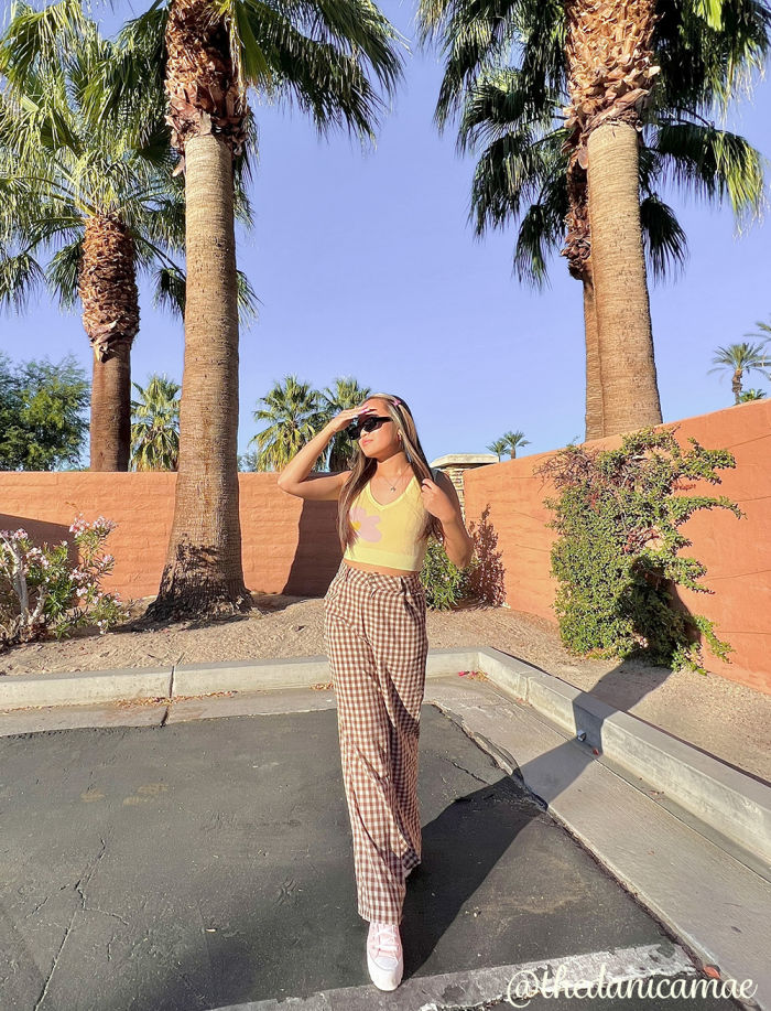 Brown Check Home Long Pants Cider