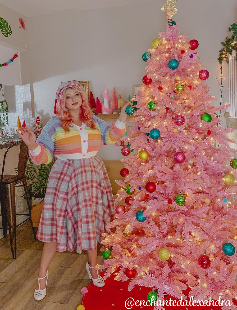 Rainbow Marshmallow Balloon Sleeve Cardigan - Cider