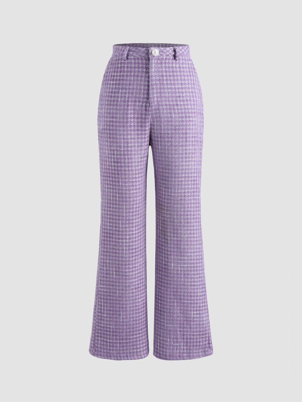 Lavender Lily Tweed Wide Leg Pants