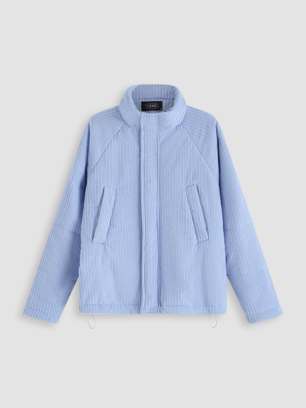 Solid Corduroy Puffer Coat