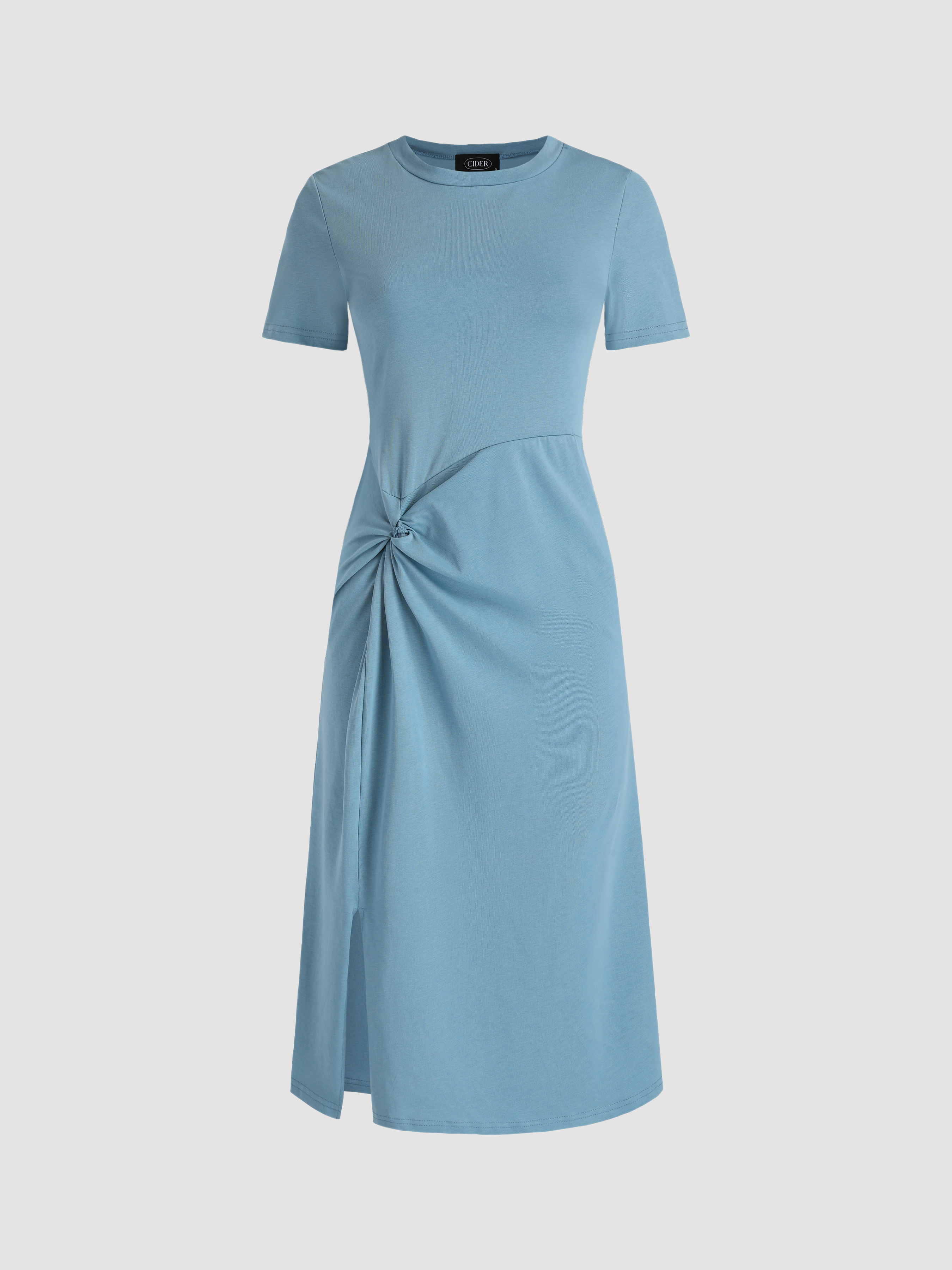 Solid Slit Maxi Dress Cider