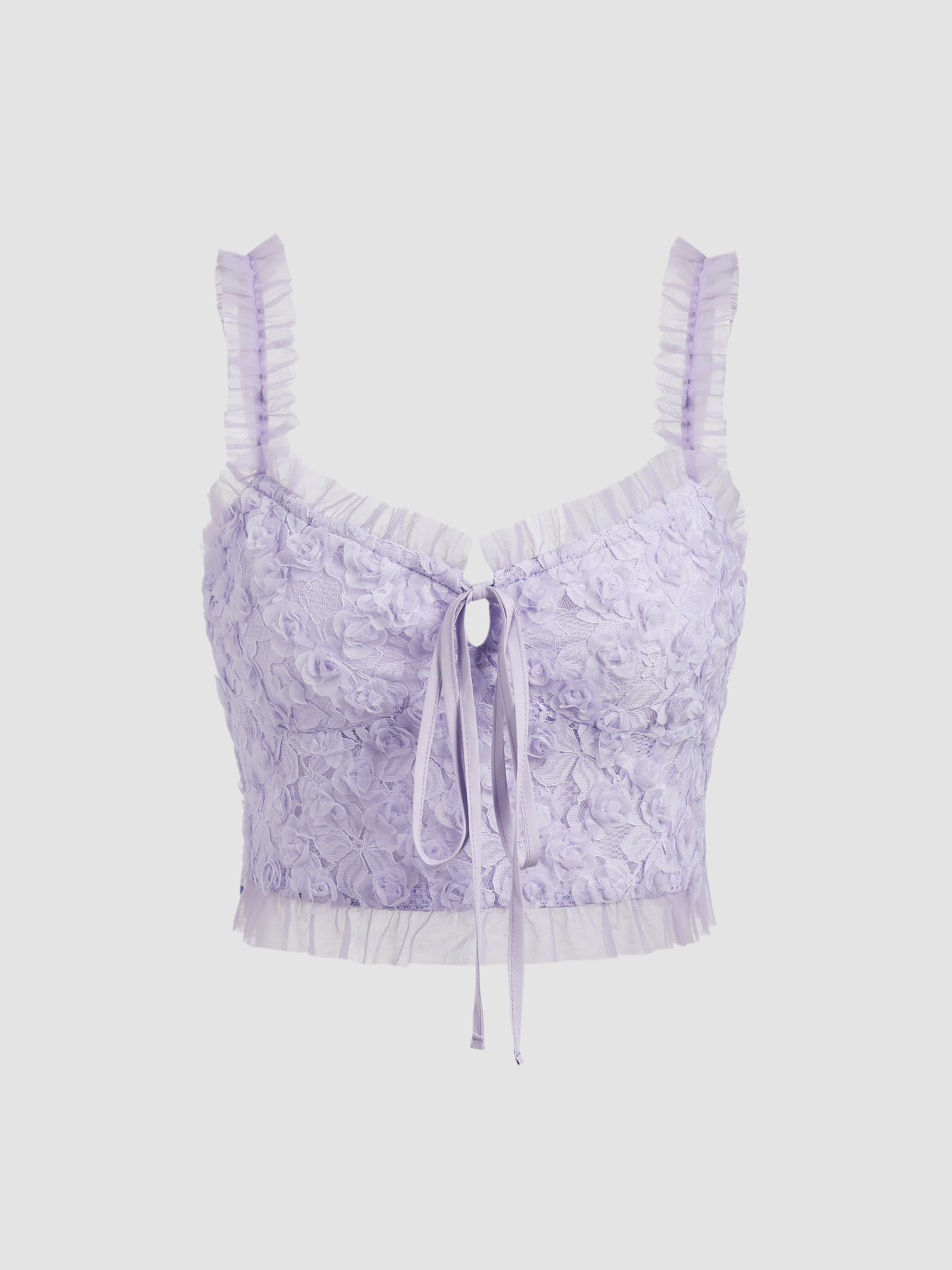 lavender lace tank top