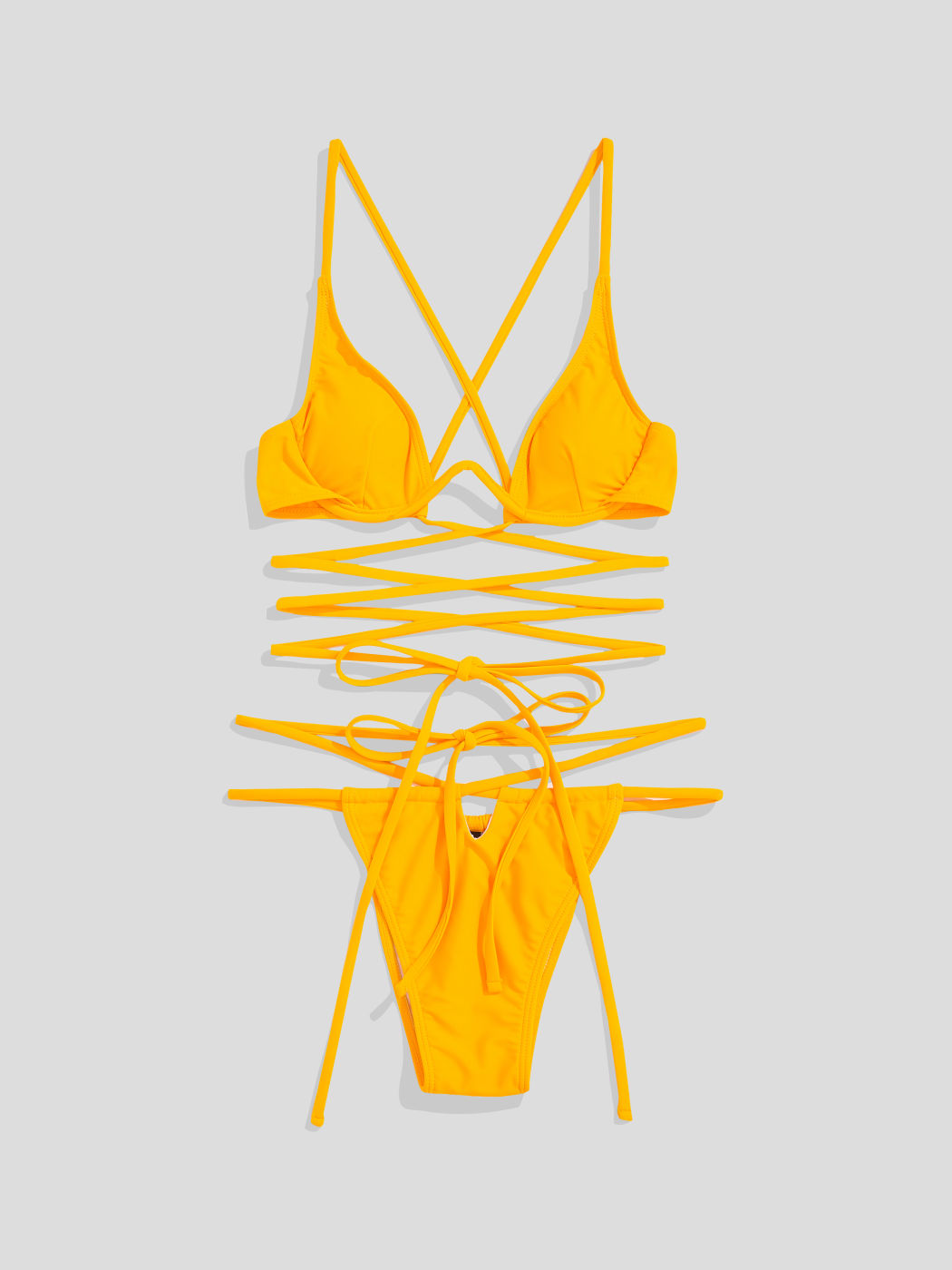 Lil' Miss Sunshine Strappy Underwire Bikini Set