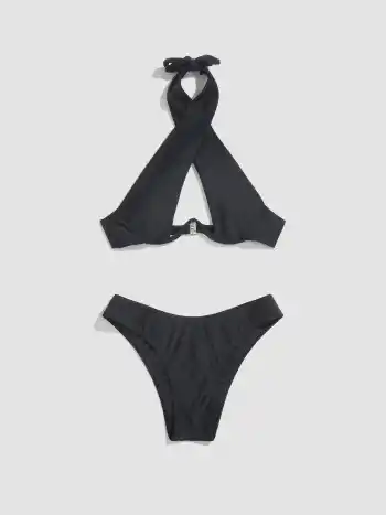 Miss Independent Cut-Out Underwire Bikini Set