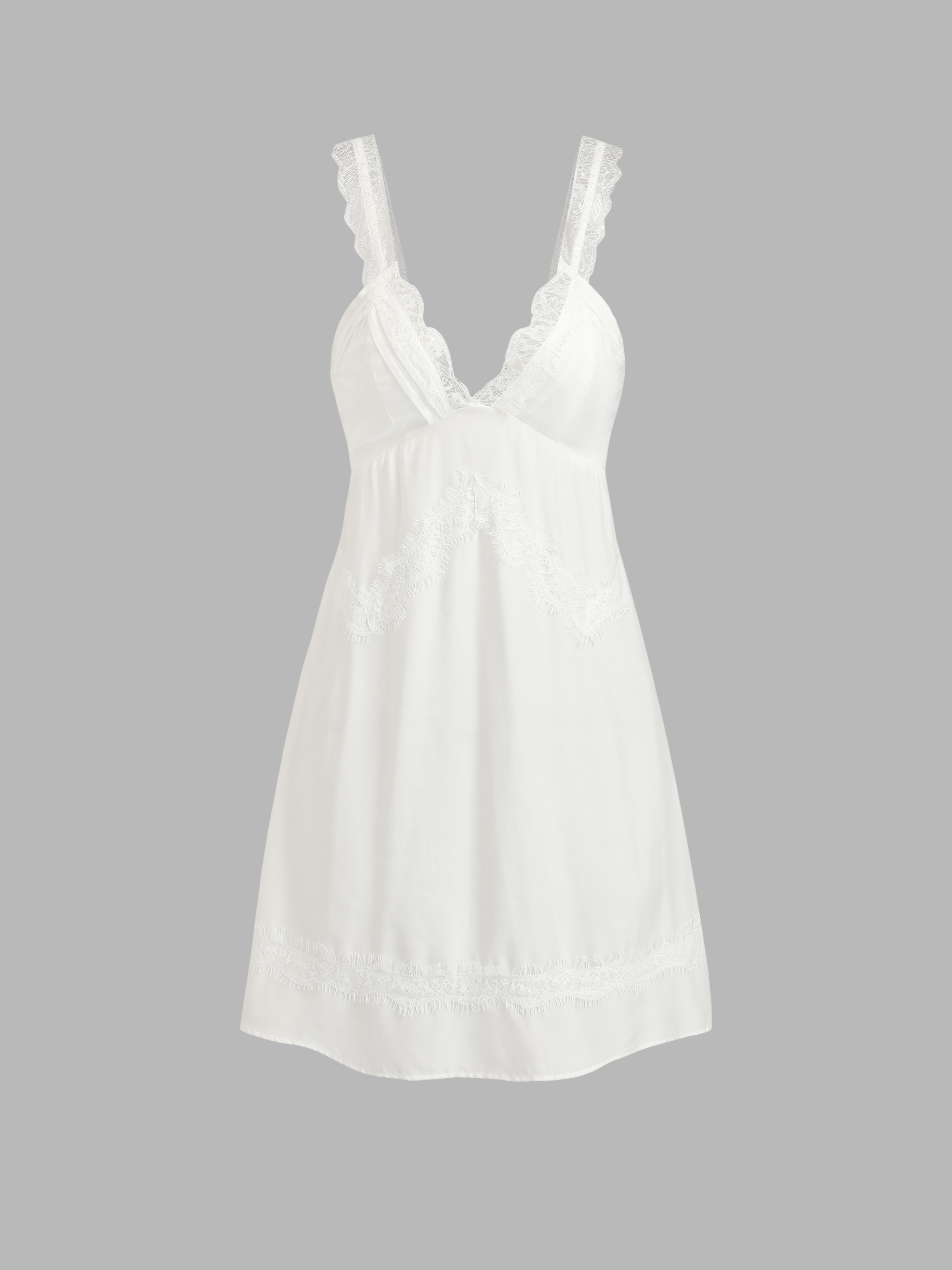 White Lace Babydoll Dress