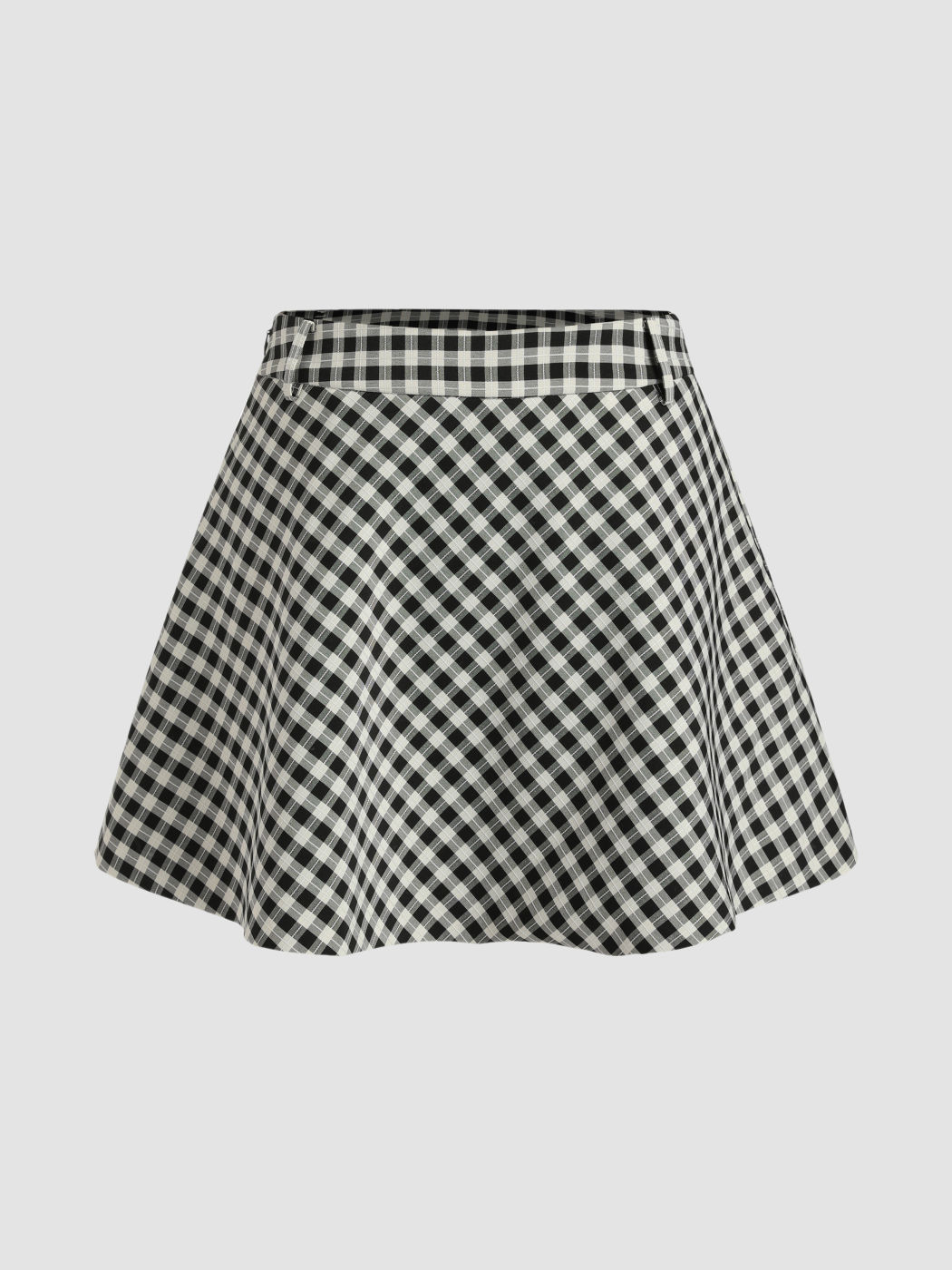 Gingham Mini Skirt