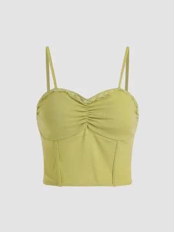 Patchy Tanktop aus Spitze