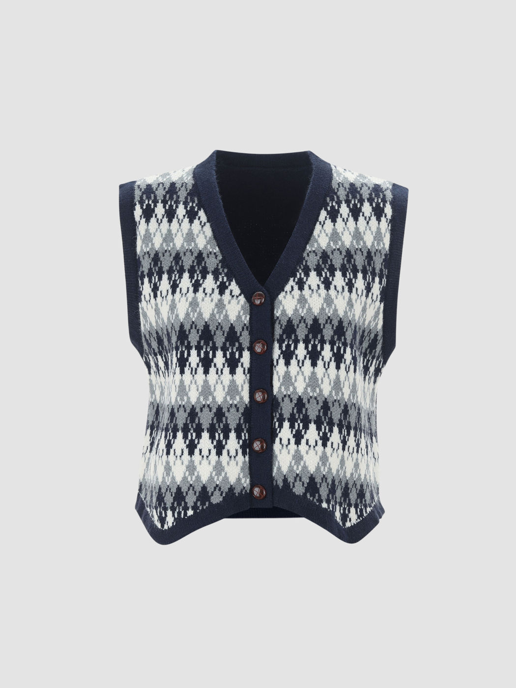  Süße Oma Argyle Weste