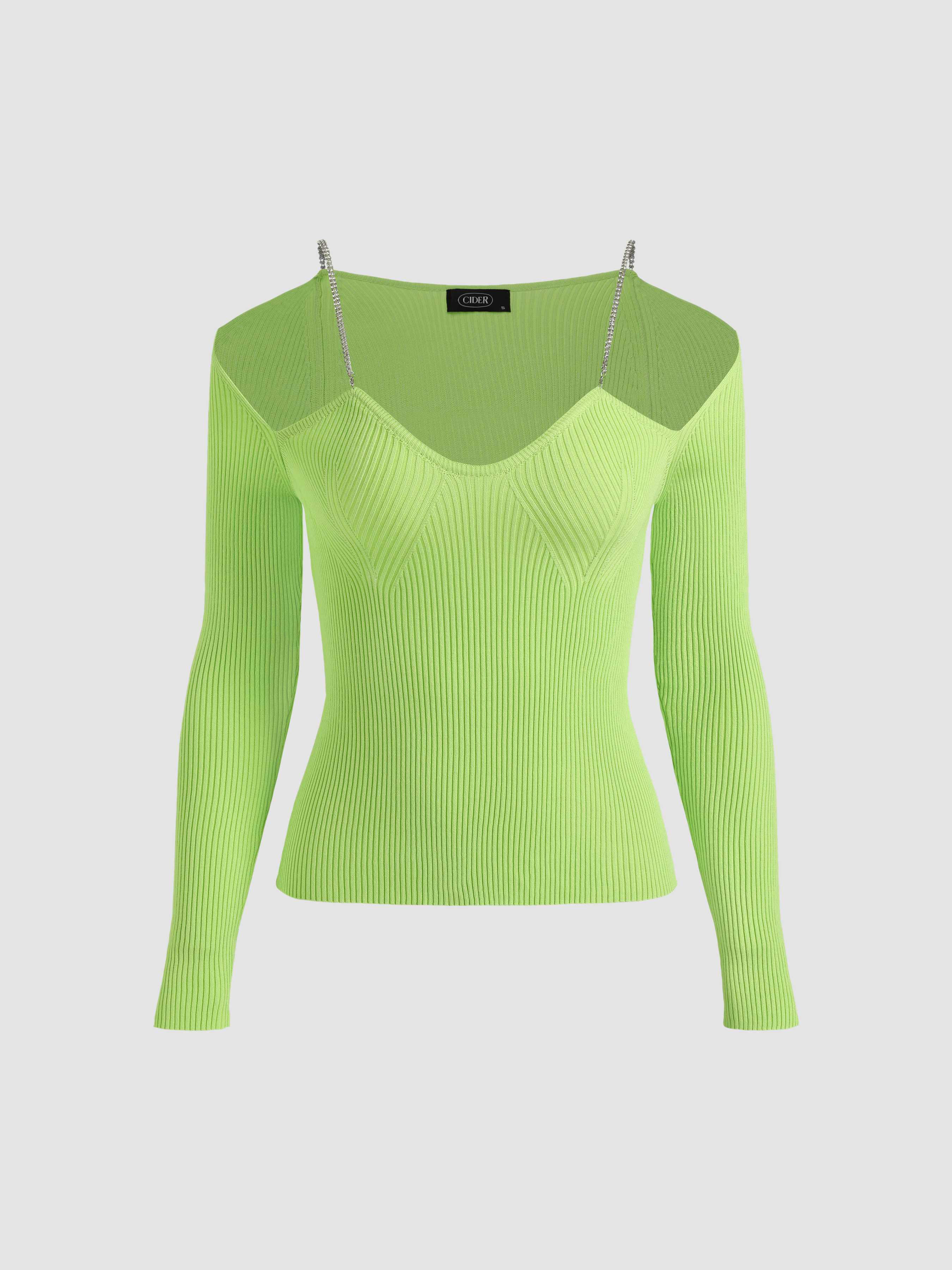 Solid Drop Shoulder Sweater - Cider