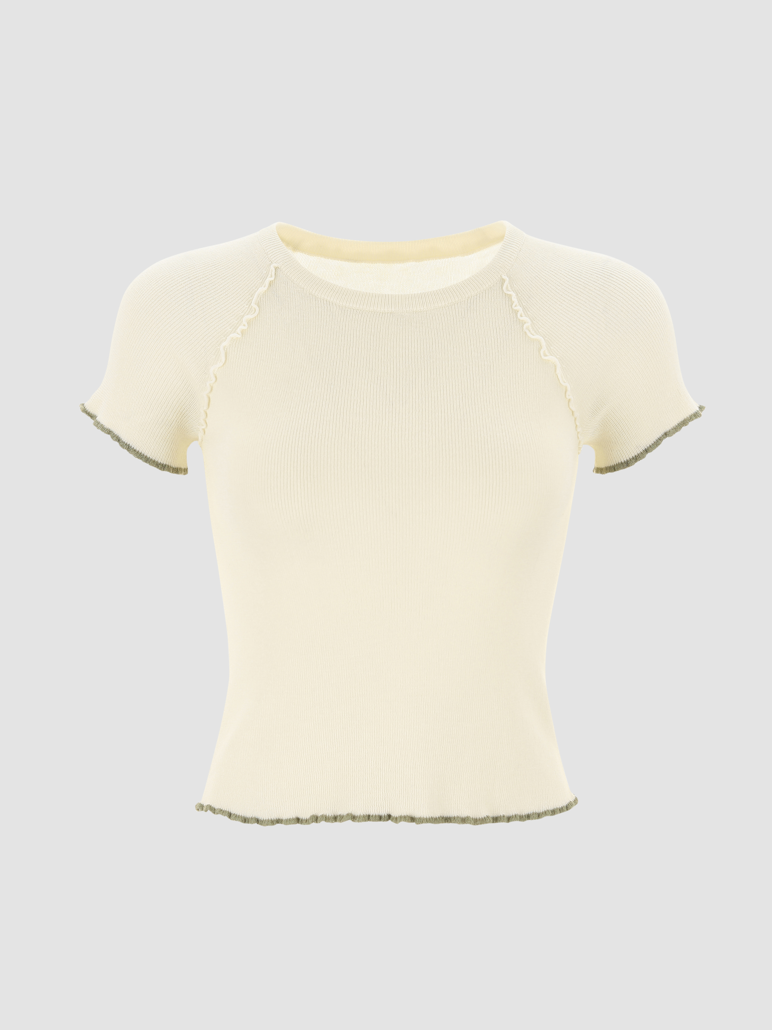 Ruffle Knit Top Cider