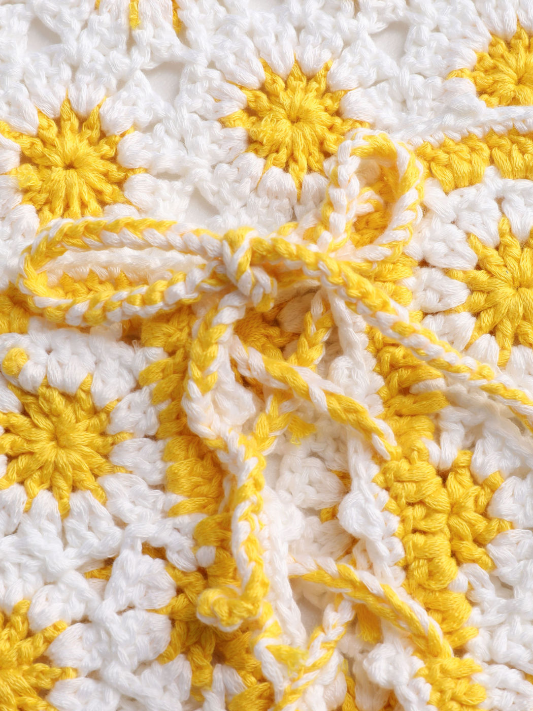 Floral Crochet Knit Top For Daily Casual