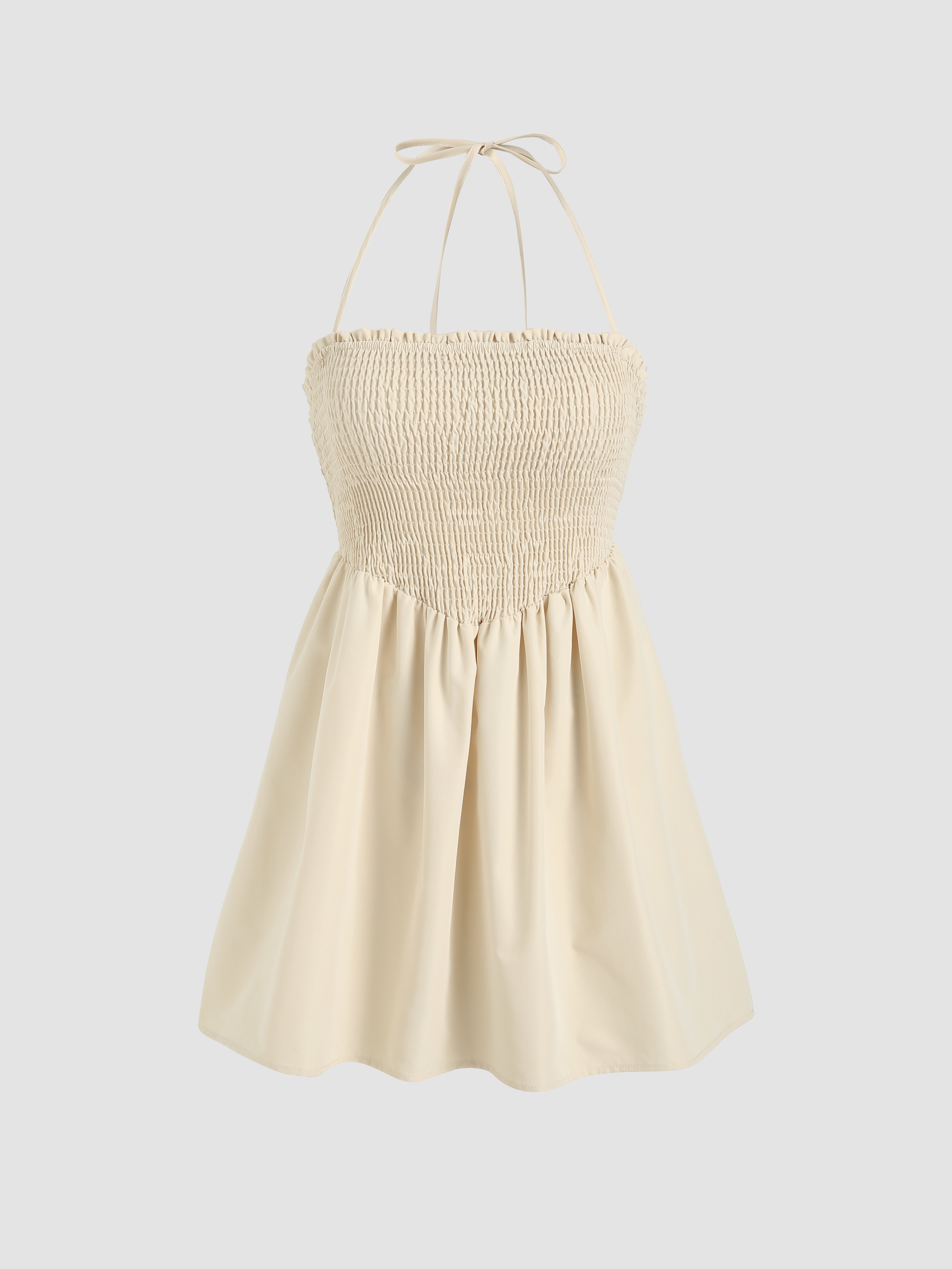 Square neck fluffy patchwork cami mini dress main image 1