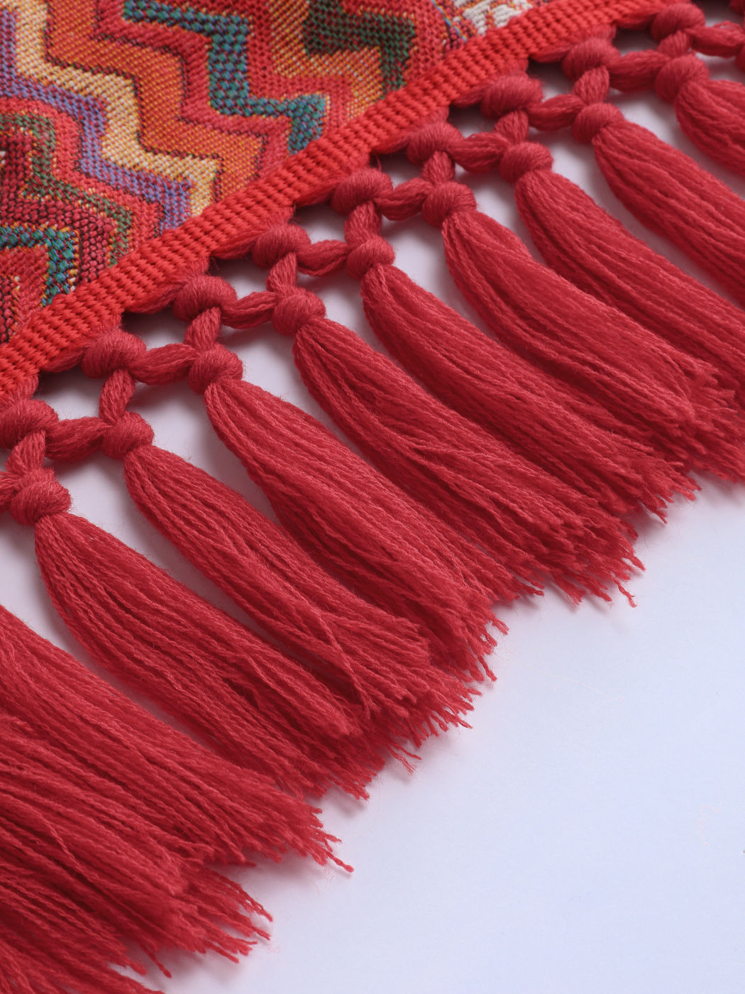 Boho Geometric Tassel Corset Tank Top Cider