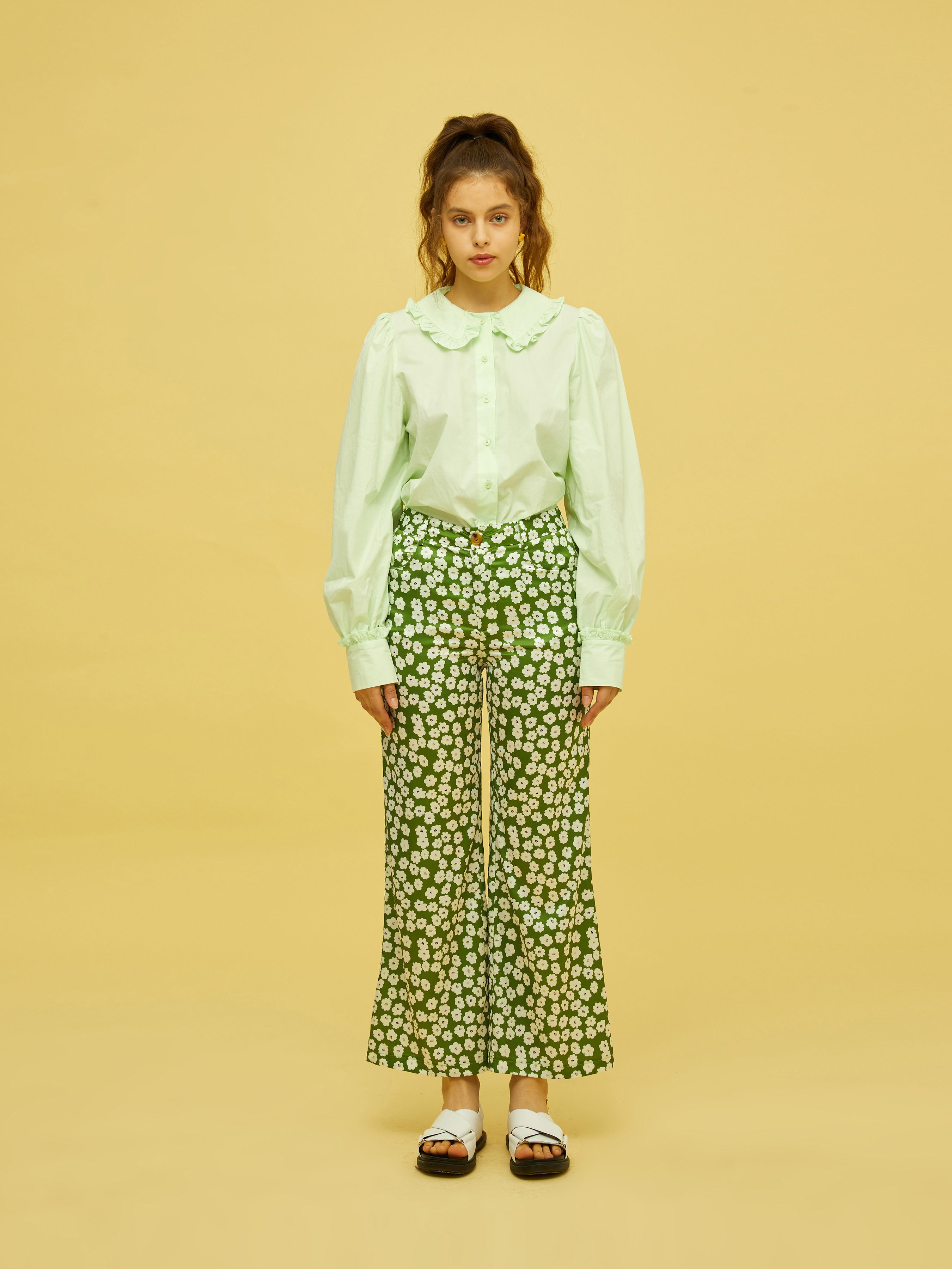 Vivetta Flower Trousers - Yellow | Garmentory