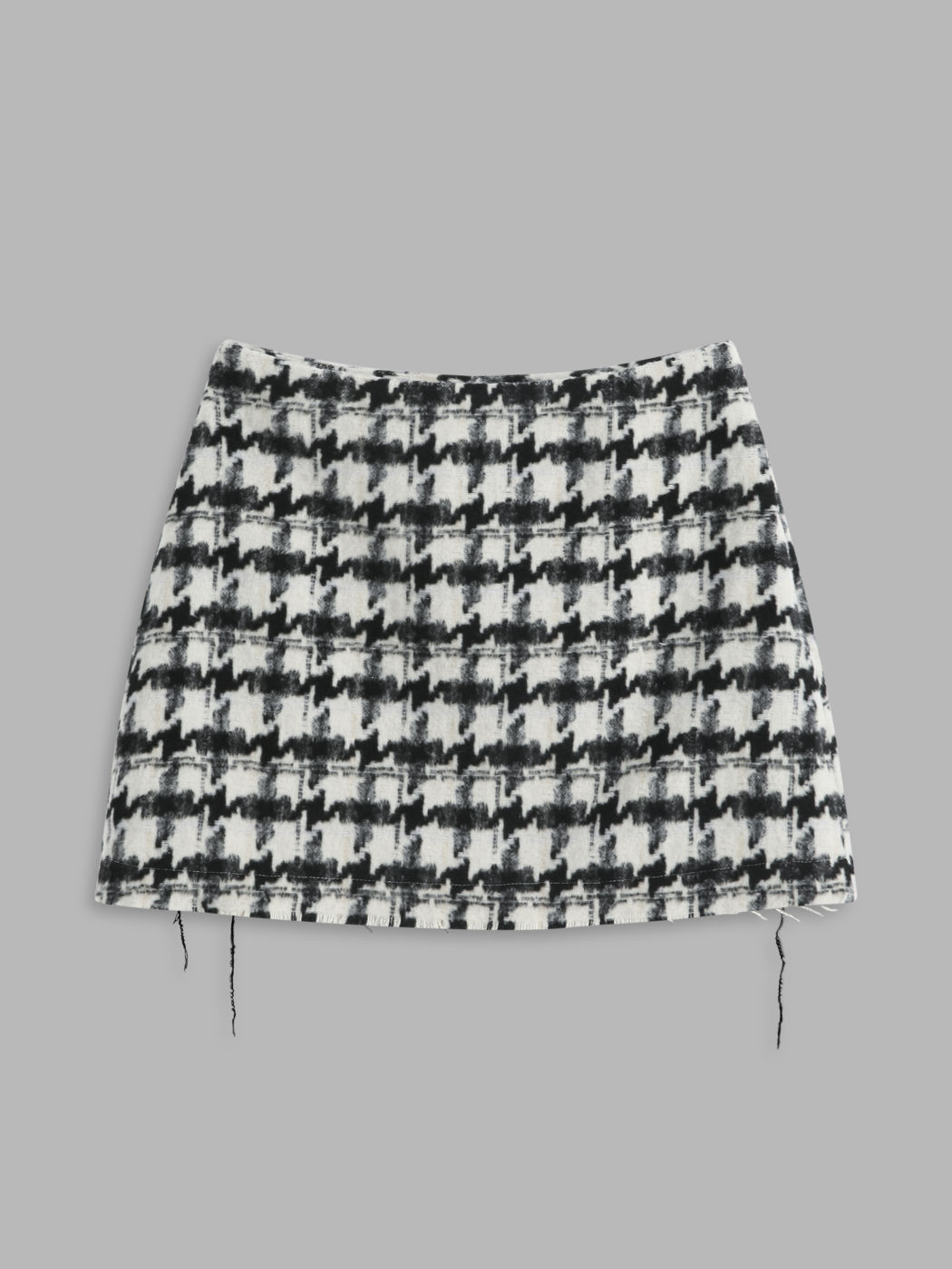 Pied De Poule Houndstooth Mini Skirt