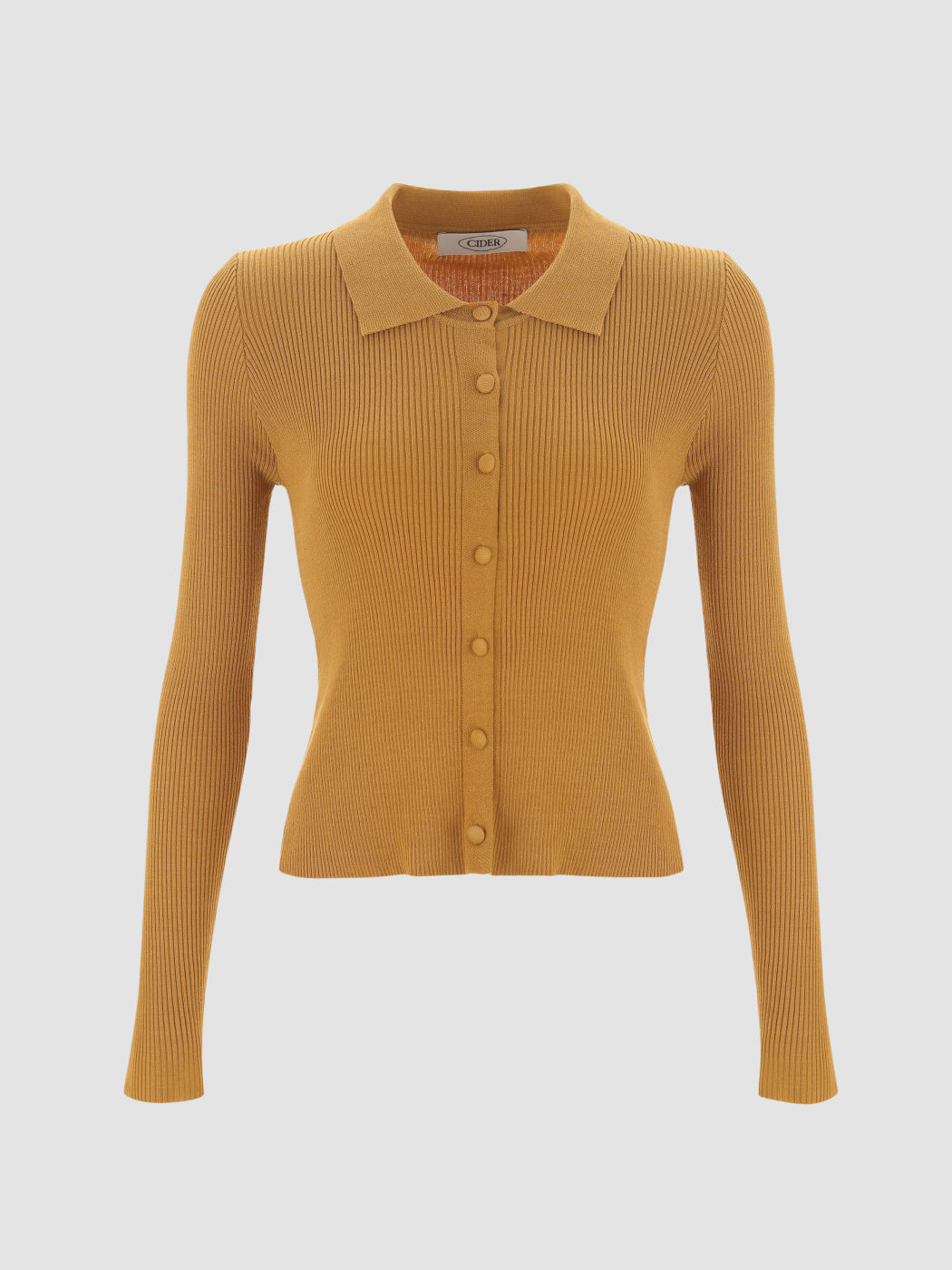 Orange Long Sleeve Cardigan
