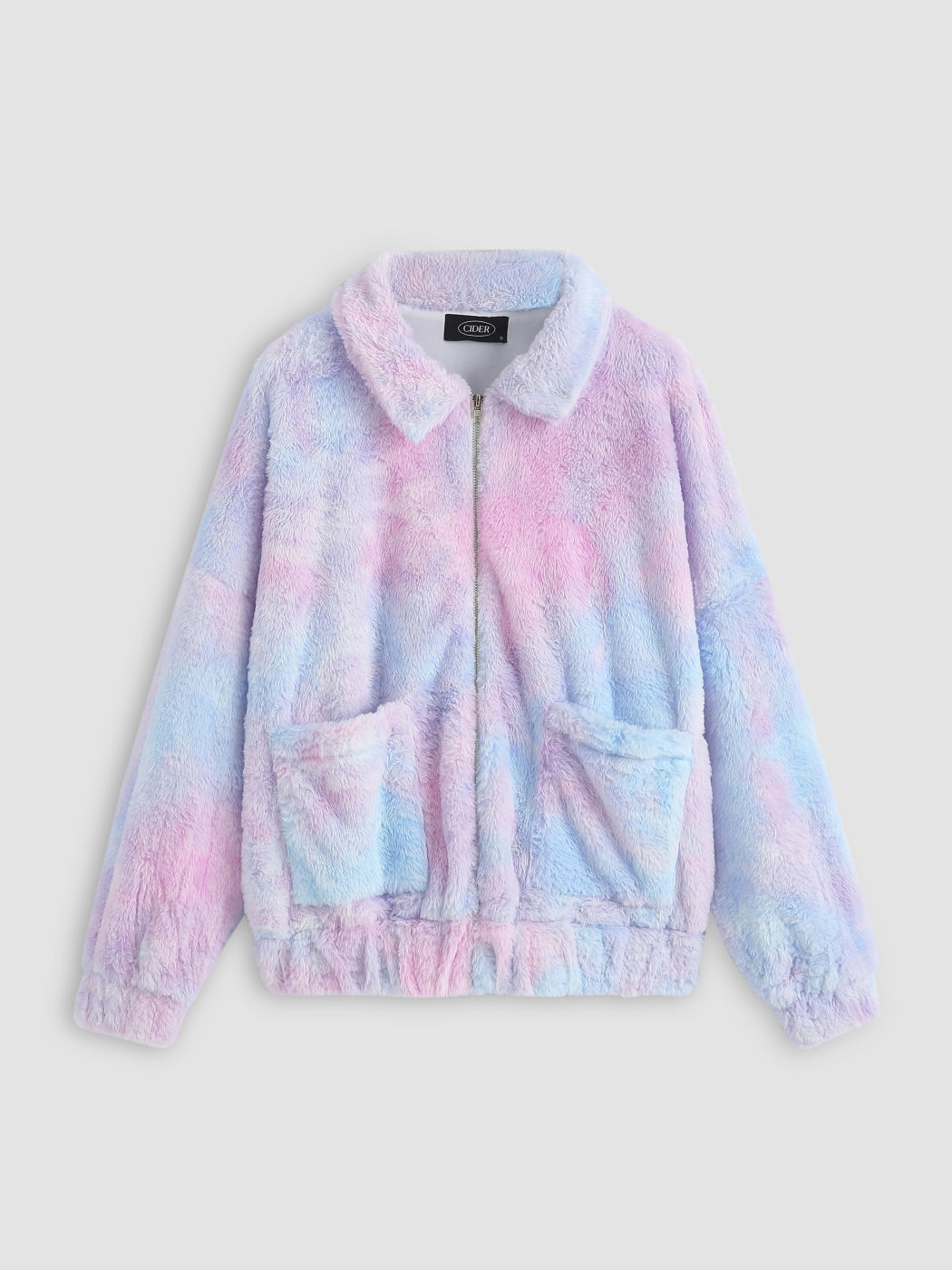 Zuckerwatte übergroße kuschelige Jacke