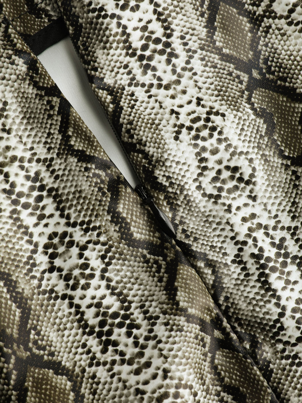Snakeskin Print Wide Leg Trousers