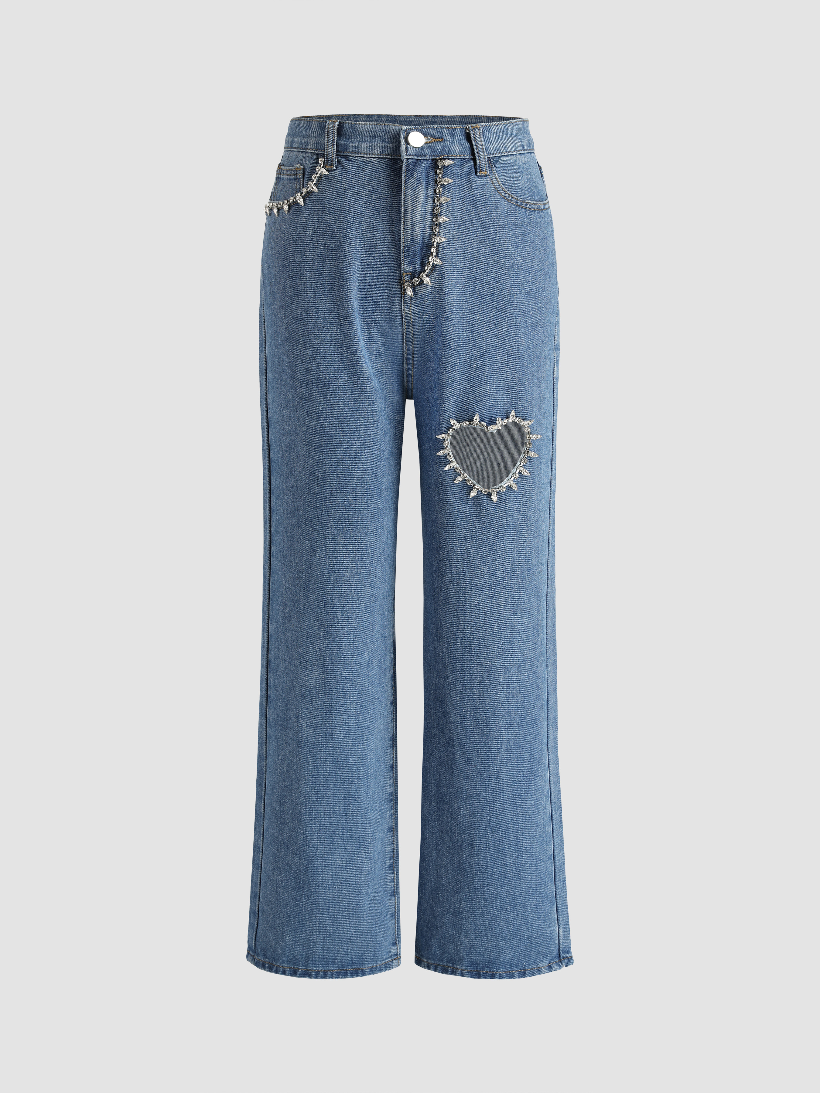 St John Embellished Heart orders Straight Leg Jeans Size 12