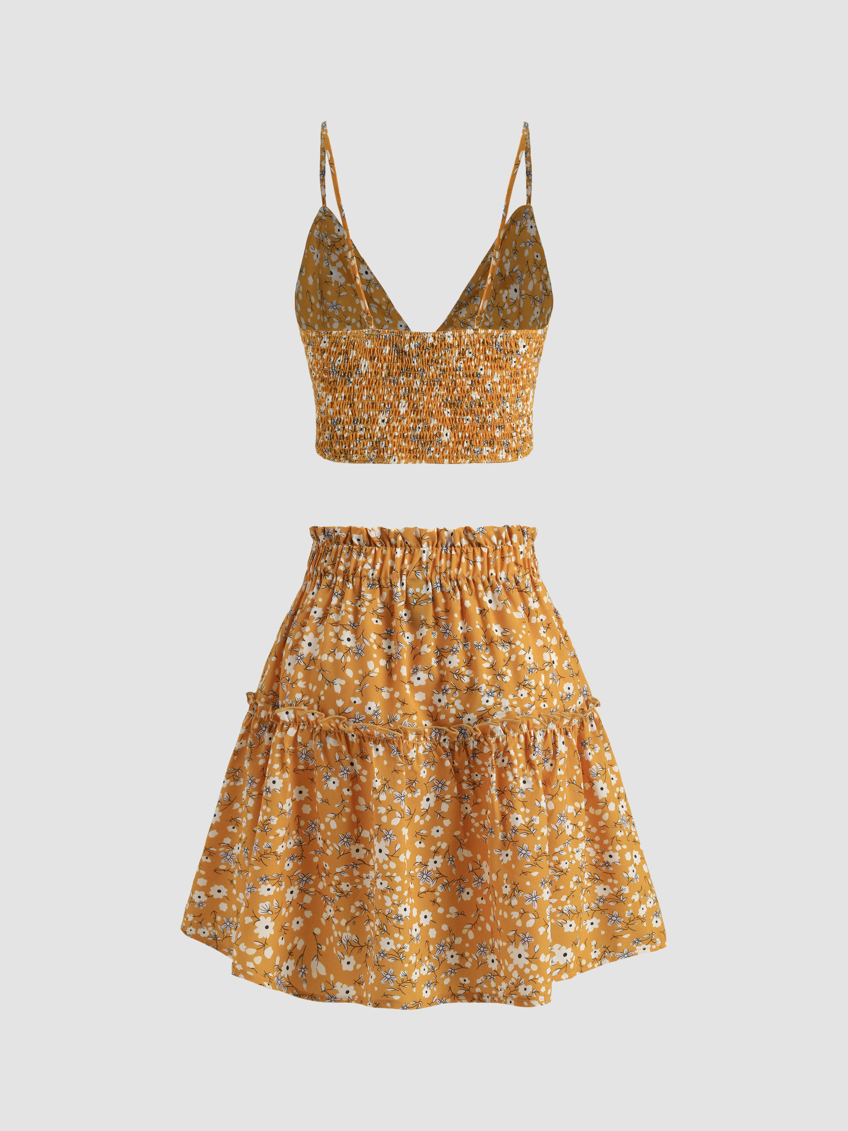 Cider Tank Floral Skirt & Set Top - Ditsy