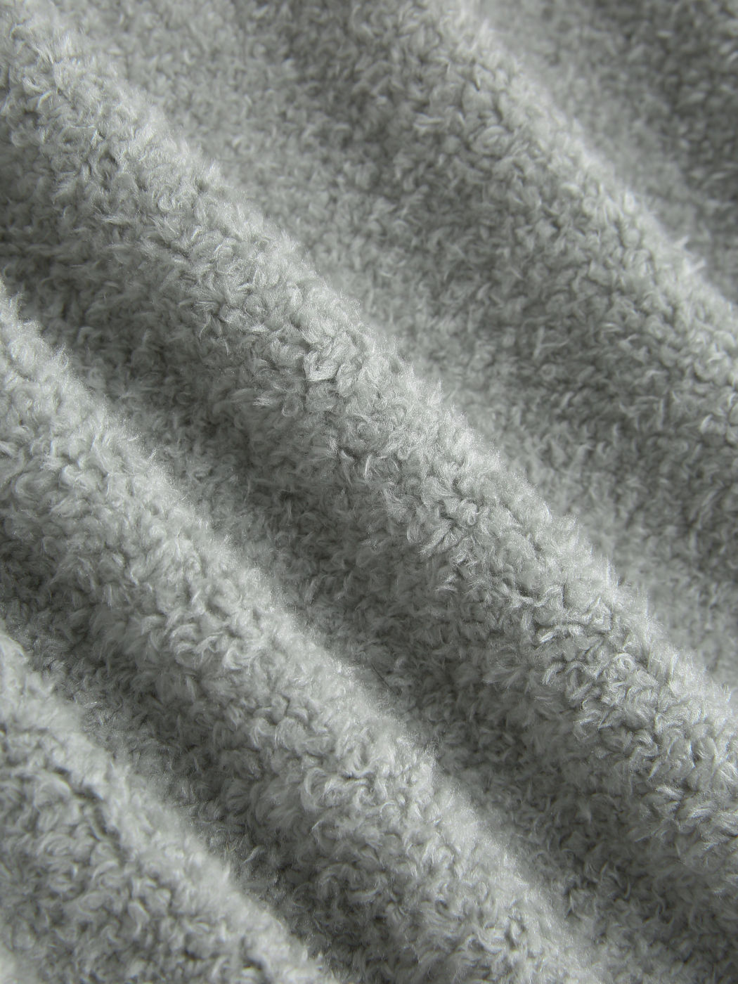 Grauer Hoodie mit Rüschenbesatz