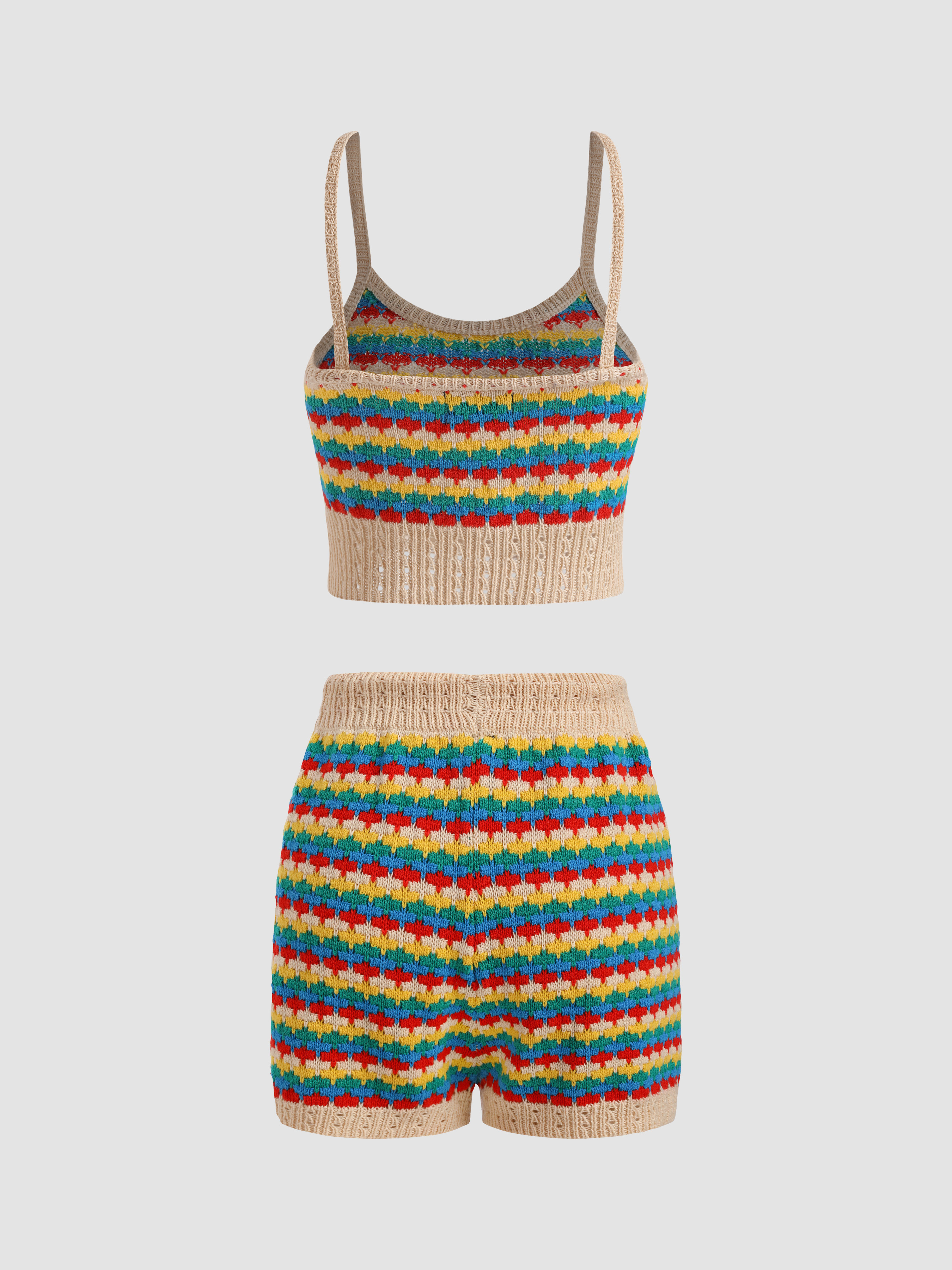 Rainbow Crochet Shorts