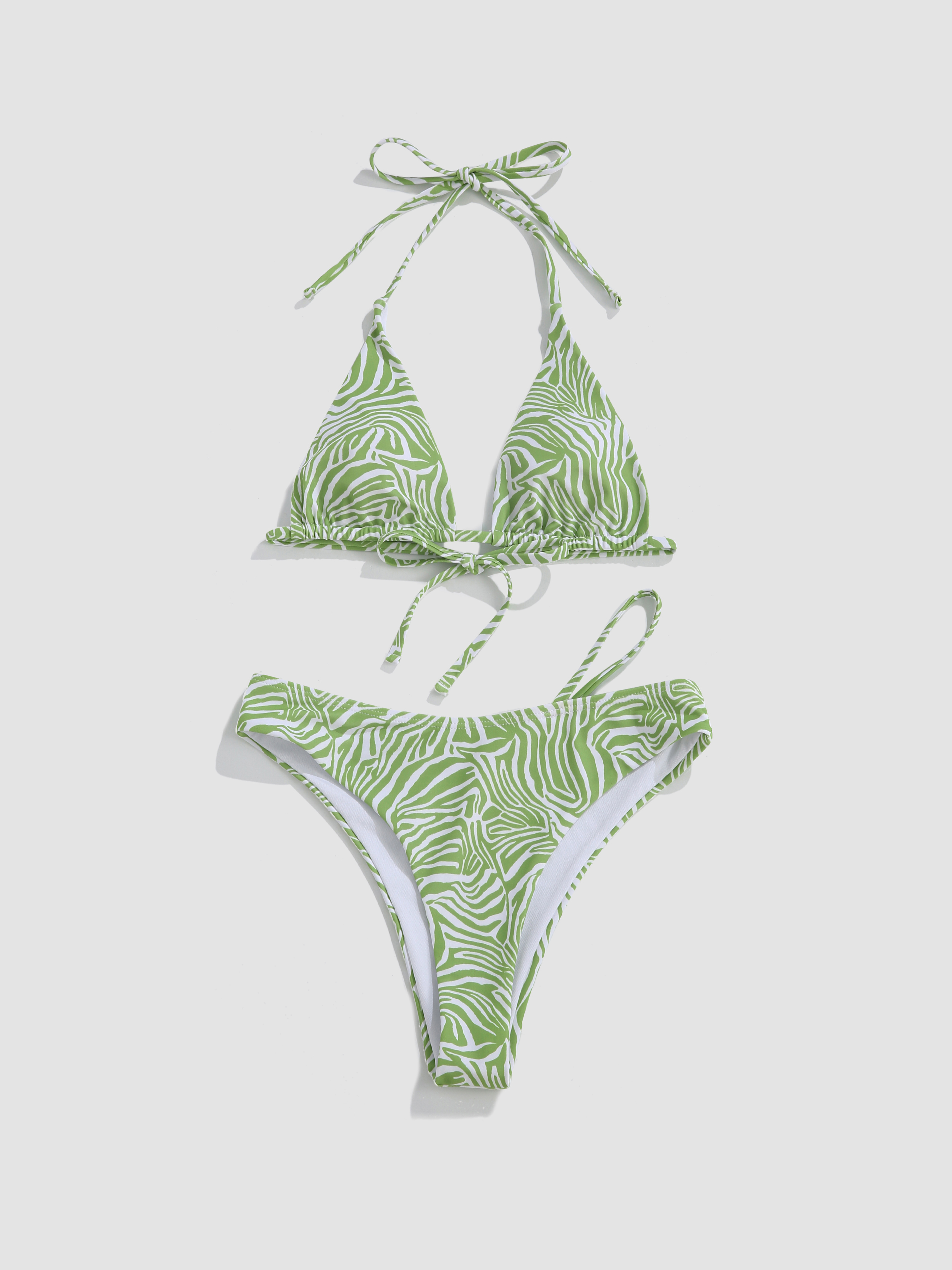 Island Sage Swirl Triangle Bikini Set