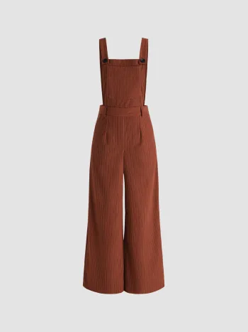 Kordwaren-Wide-Leg-Overalls