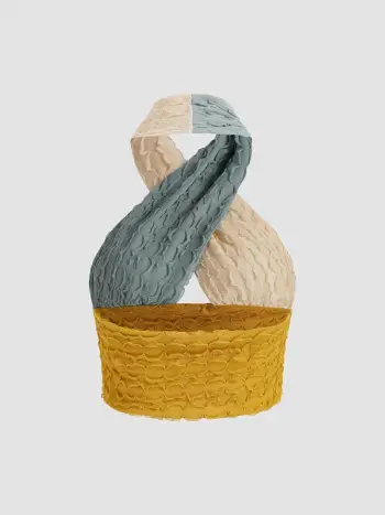 Farbe Patchy Neckholder-Tanktop
