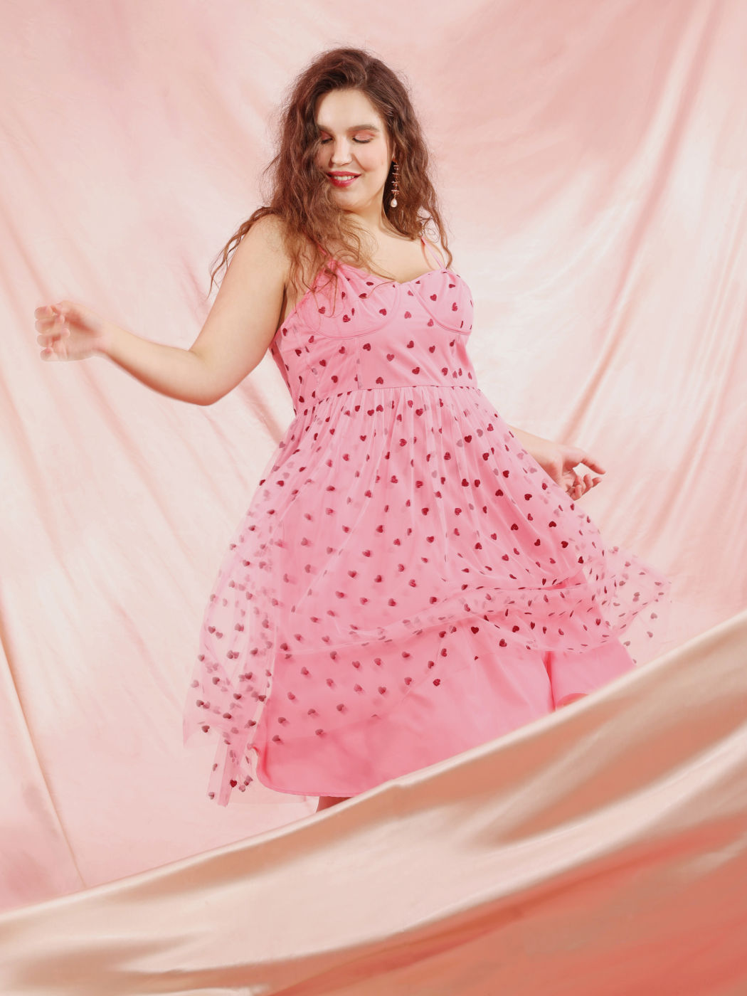 Robe Cami à Corset en Forme de Cœur Curve & Plus