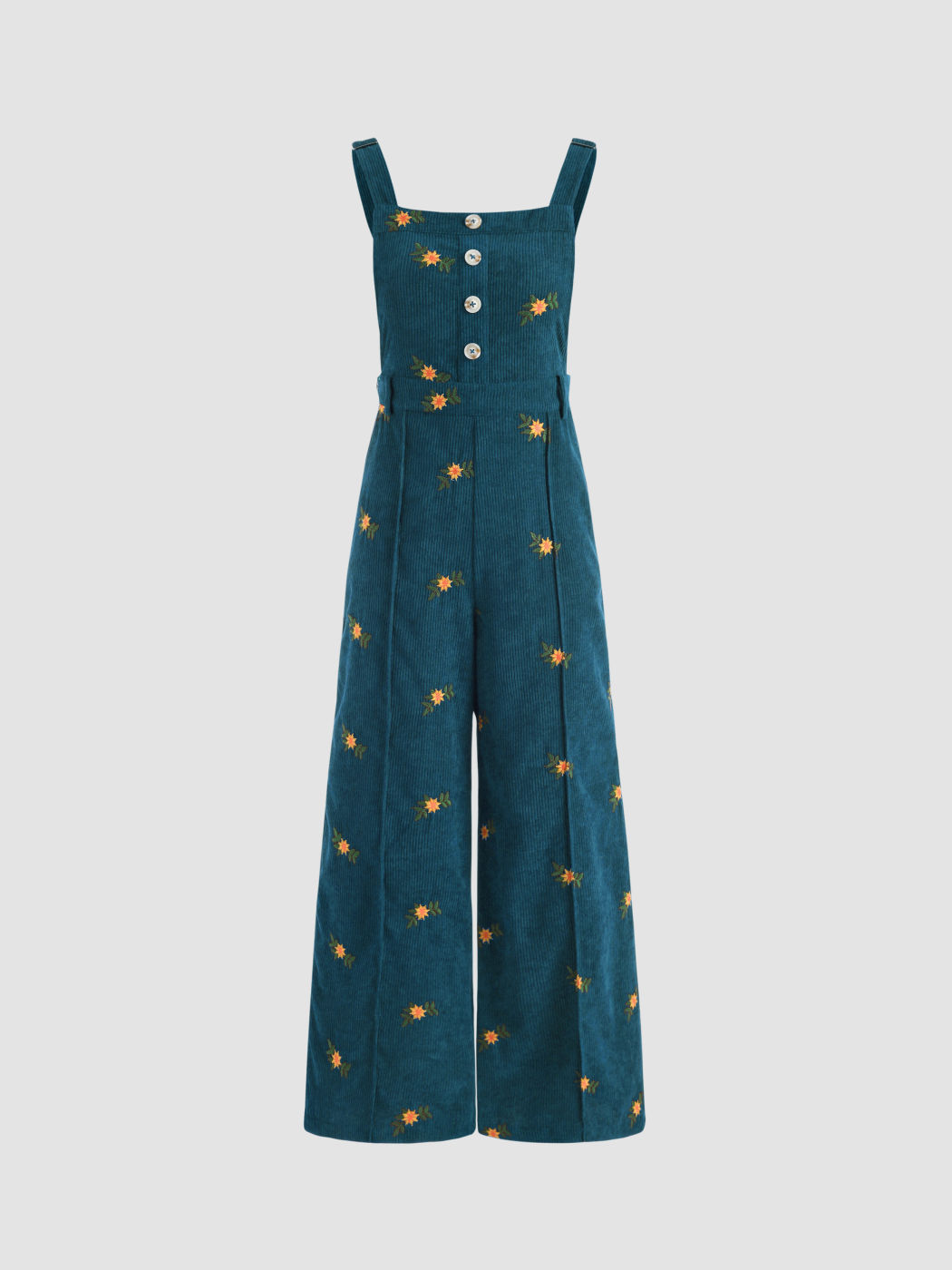 Ditsy Floral Cord Jumpsuit
