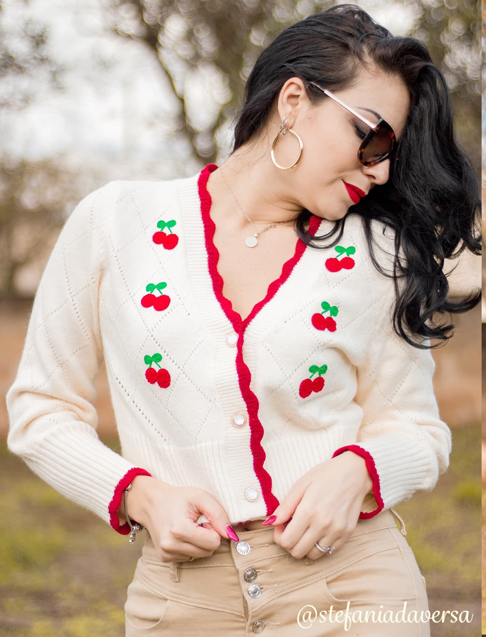 cider cherry cardigan