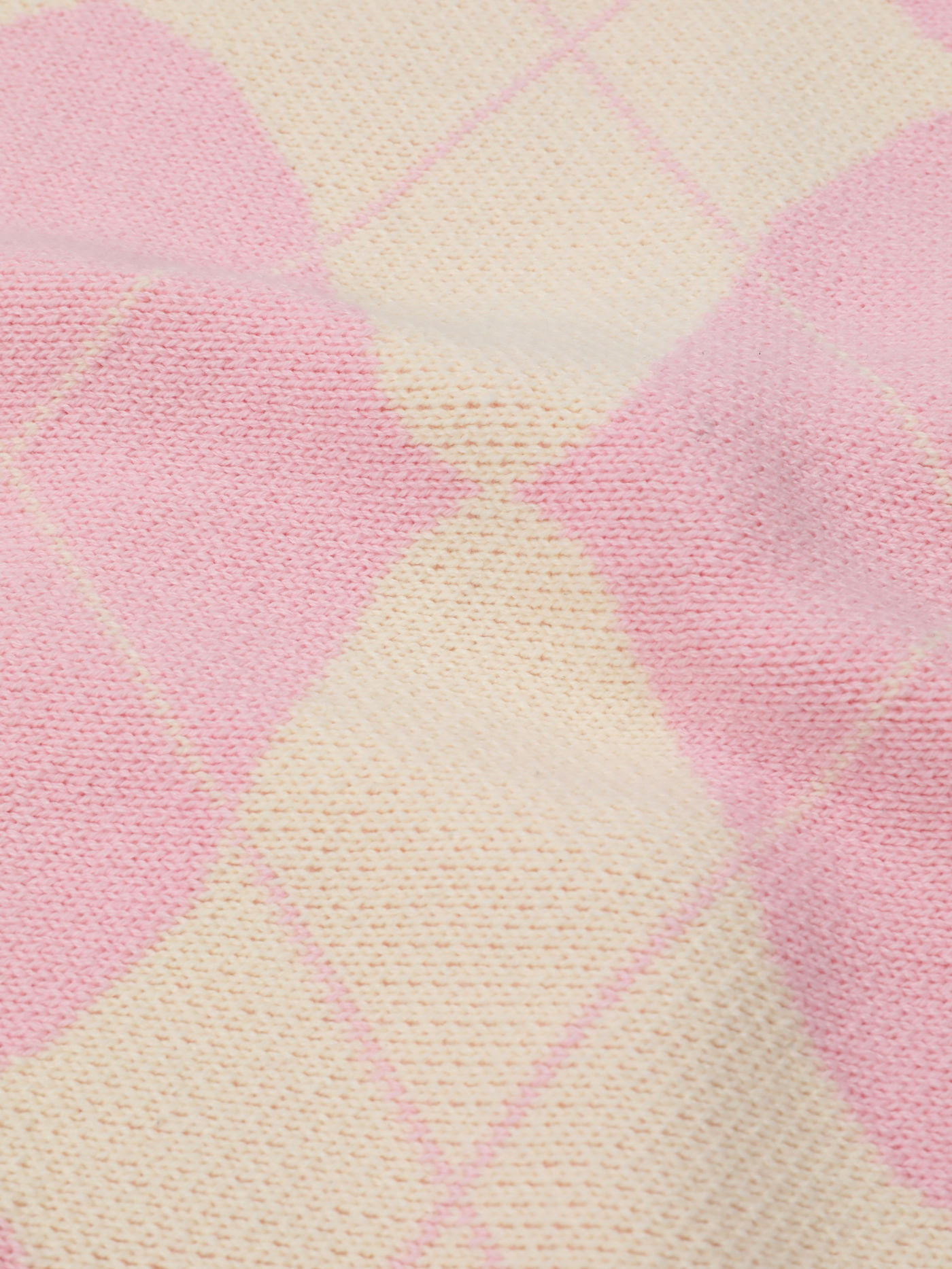Pink Check Sweater Vest