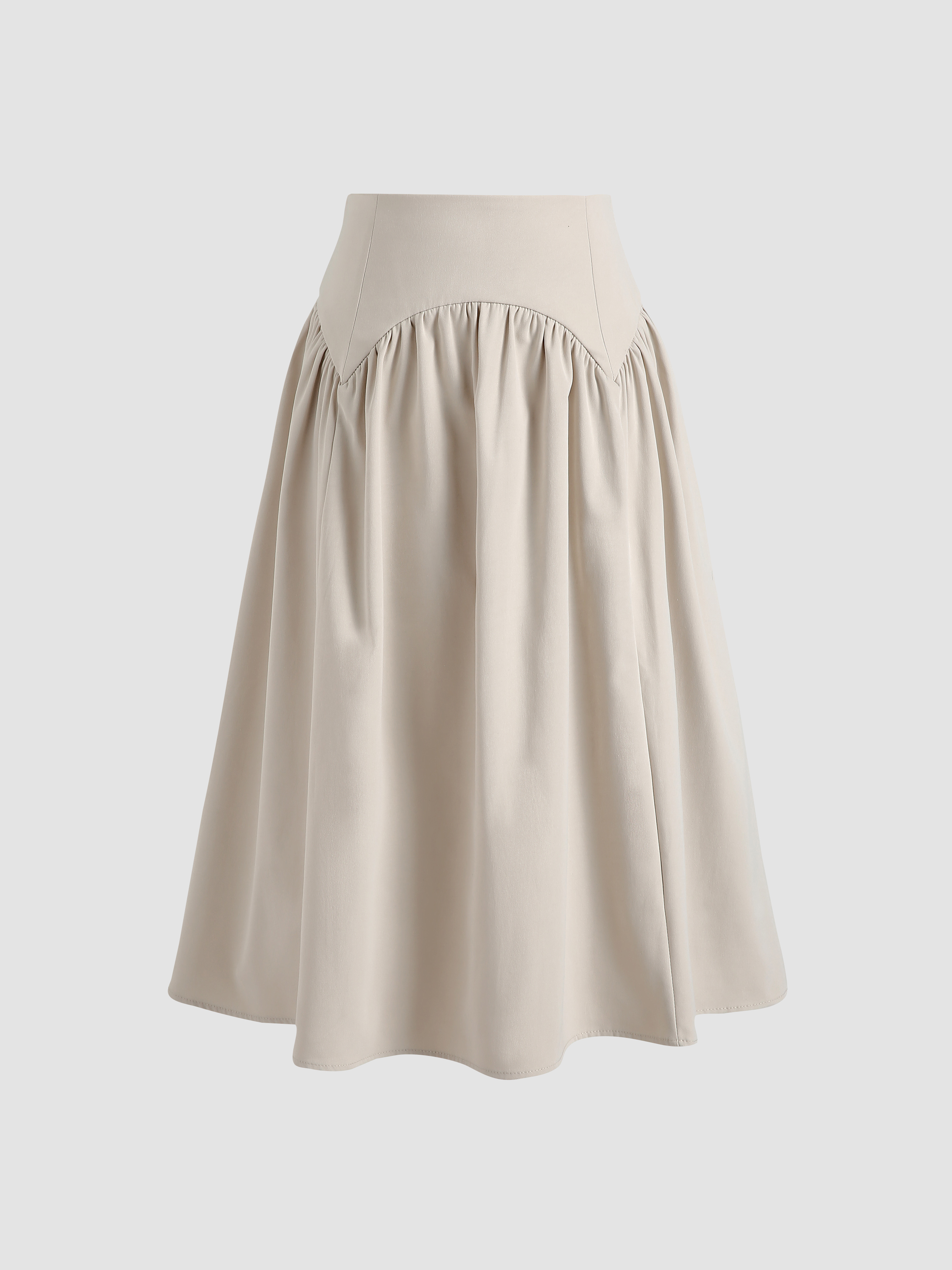 Solid Midi Skirt Cider