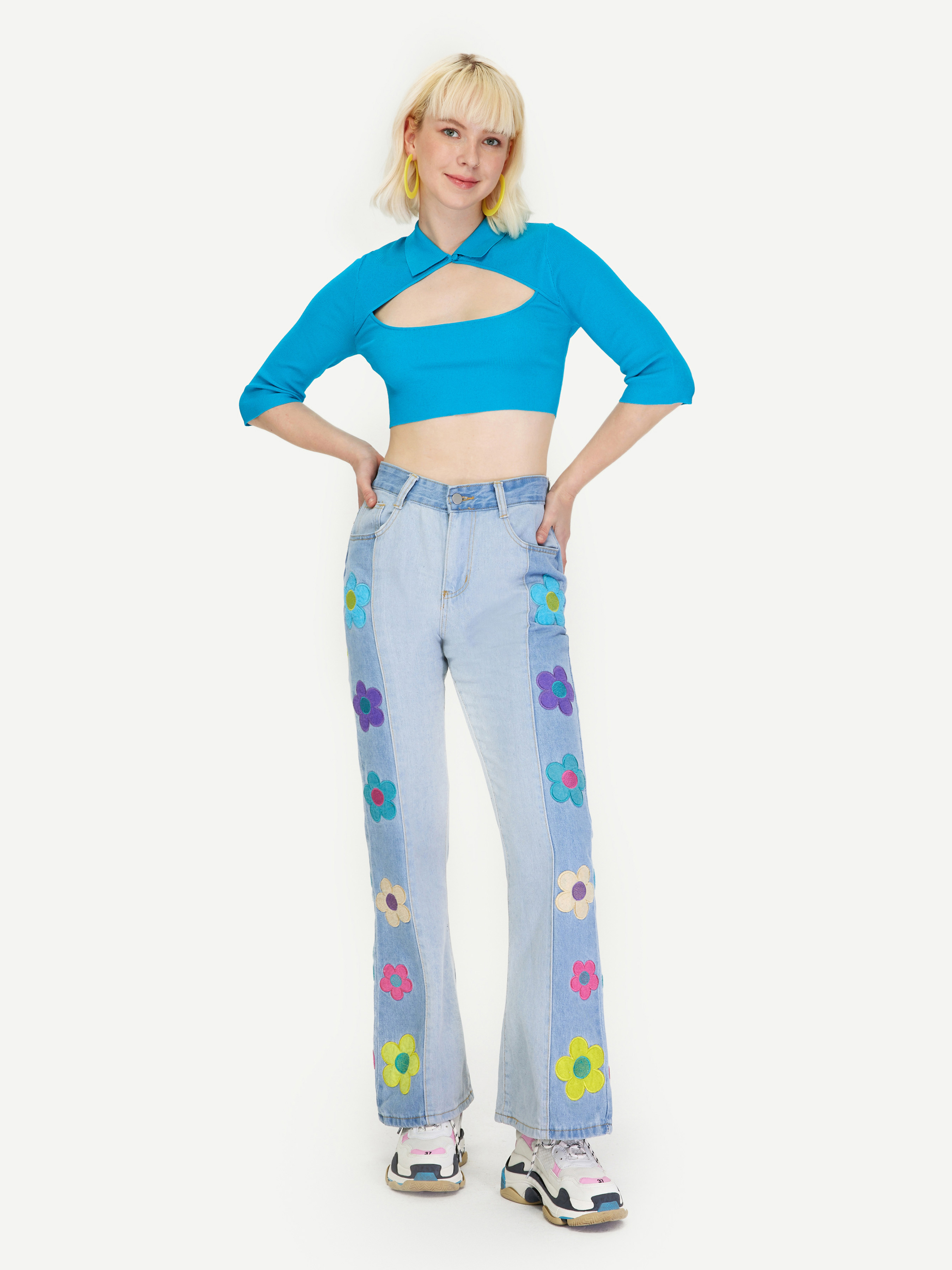 トップス neon cider Neon Cut Out Top