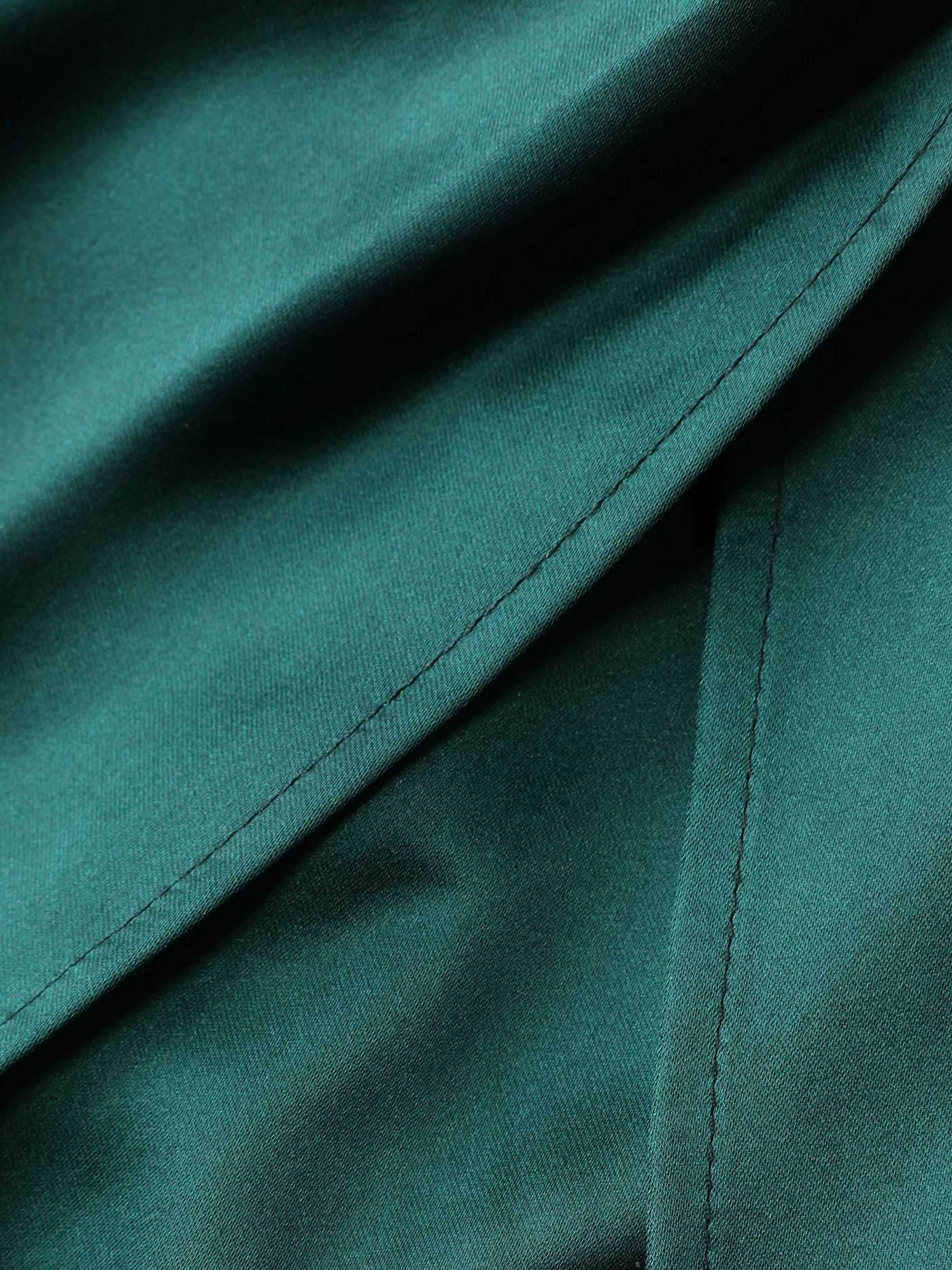 Solid Backless Twist Front Midi Dress