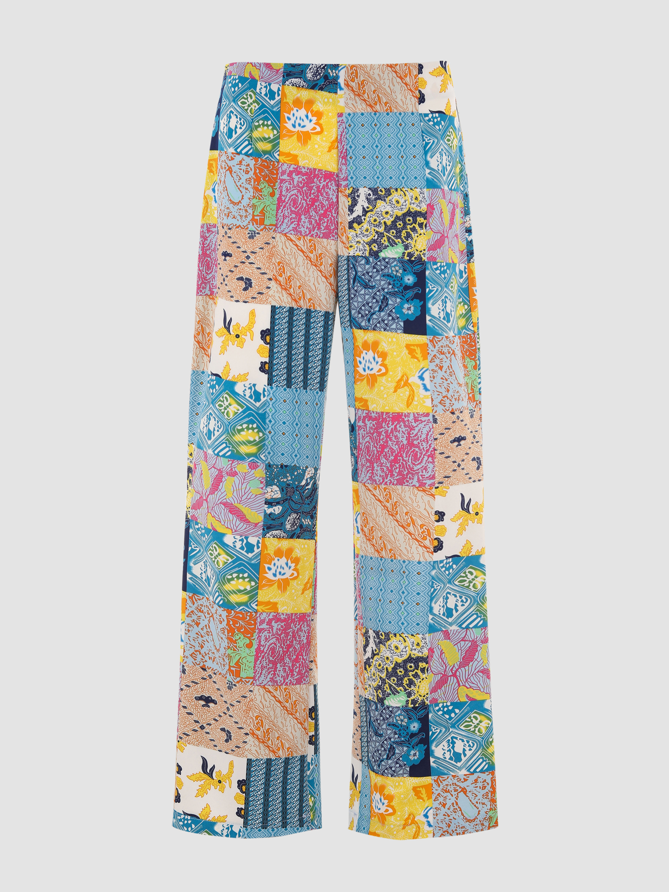 Patchwork Printed Palazzo Pants