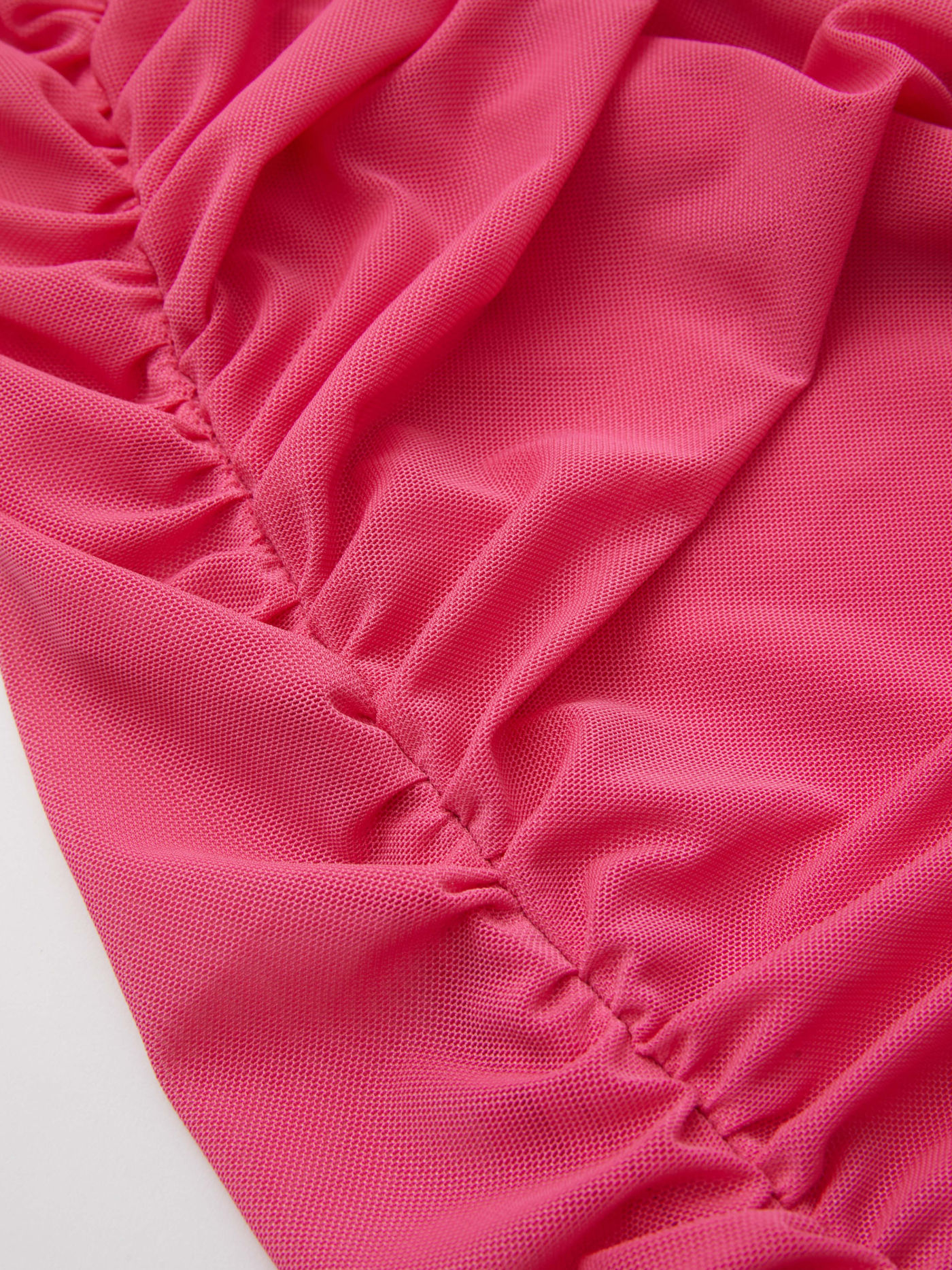 Hot Pink Mesh Mini Dress