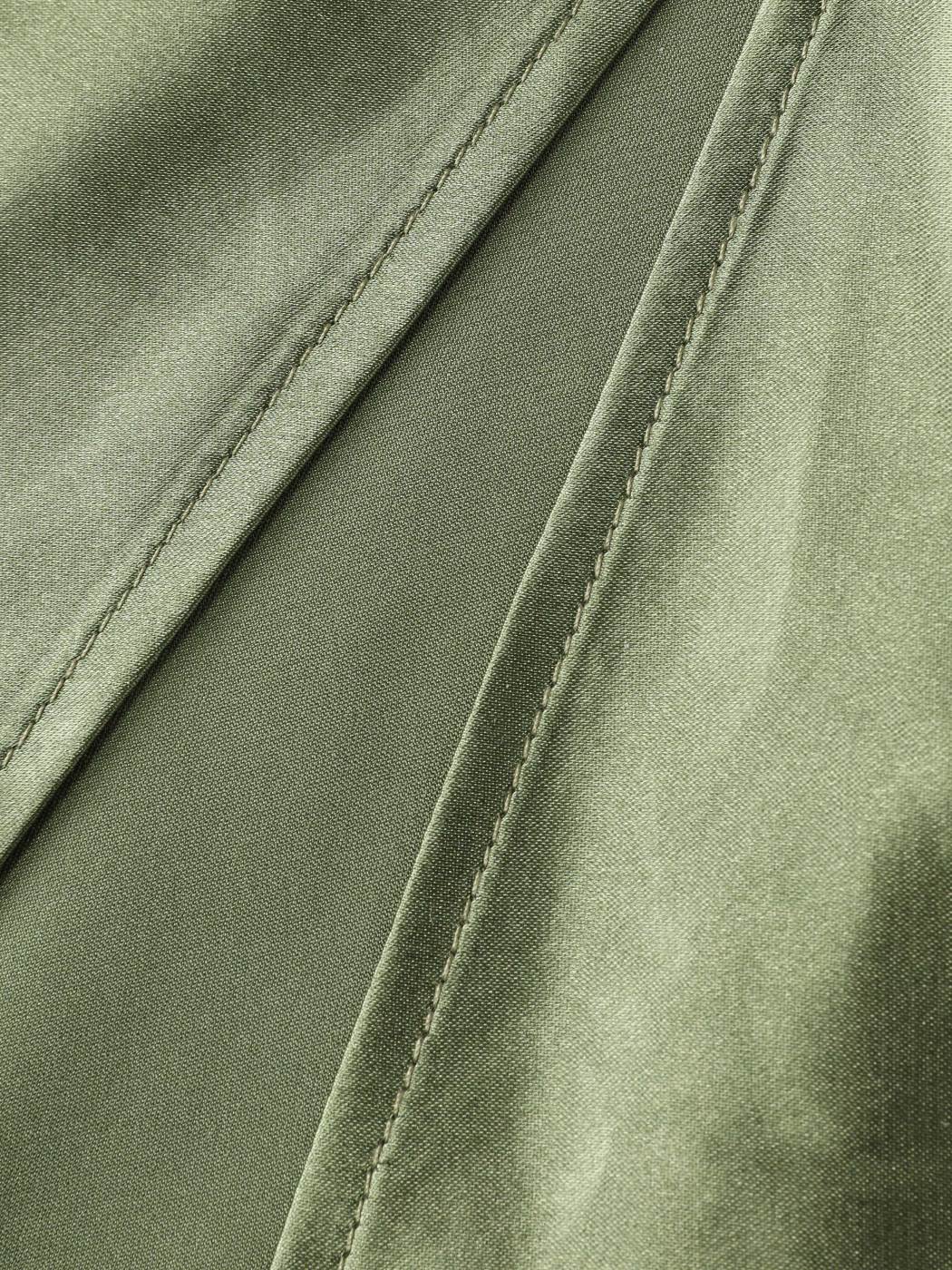 Einfarbiges, ausgeschnittenes Neckholder-Midikleid