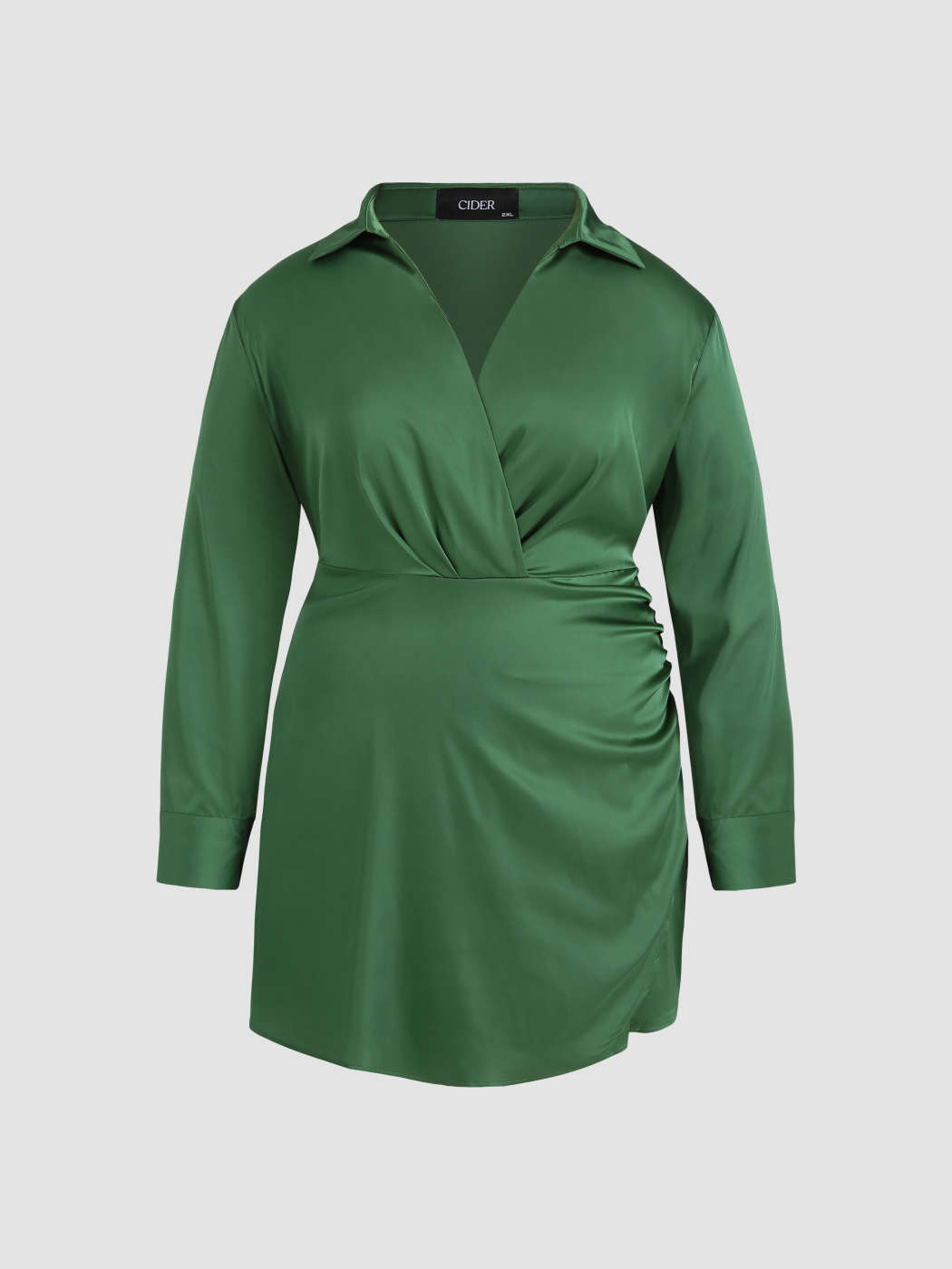 dirty martini long sleeve mini dress Curve&Plus Dirty Martini Long Sleeve Mini Dress For Daily Casual Date  Party/Clubbing