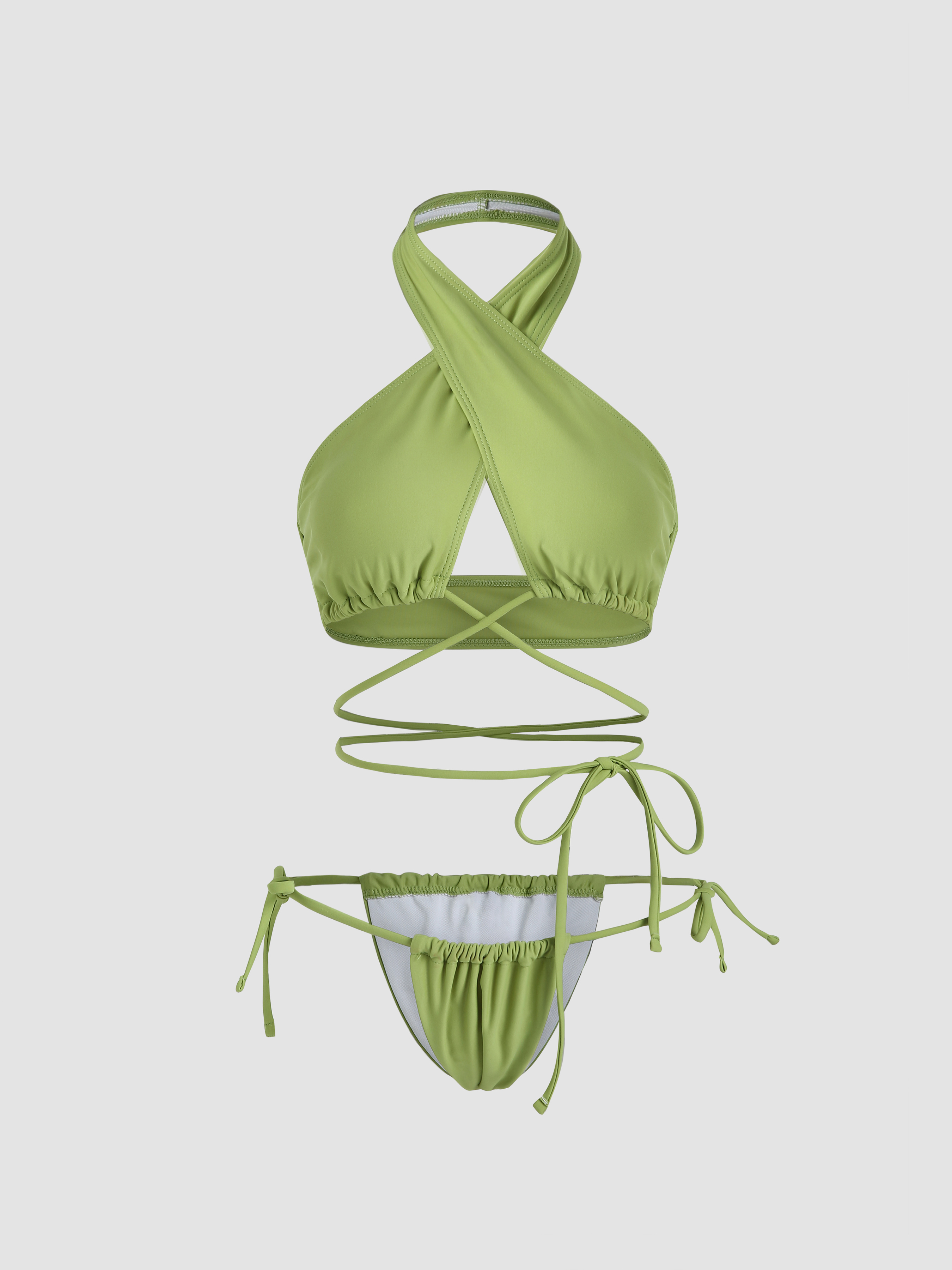New Pink Palm Tree Bikini Set main image 0
