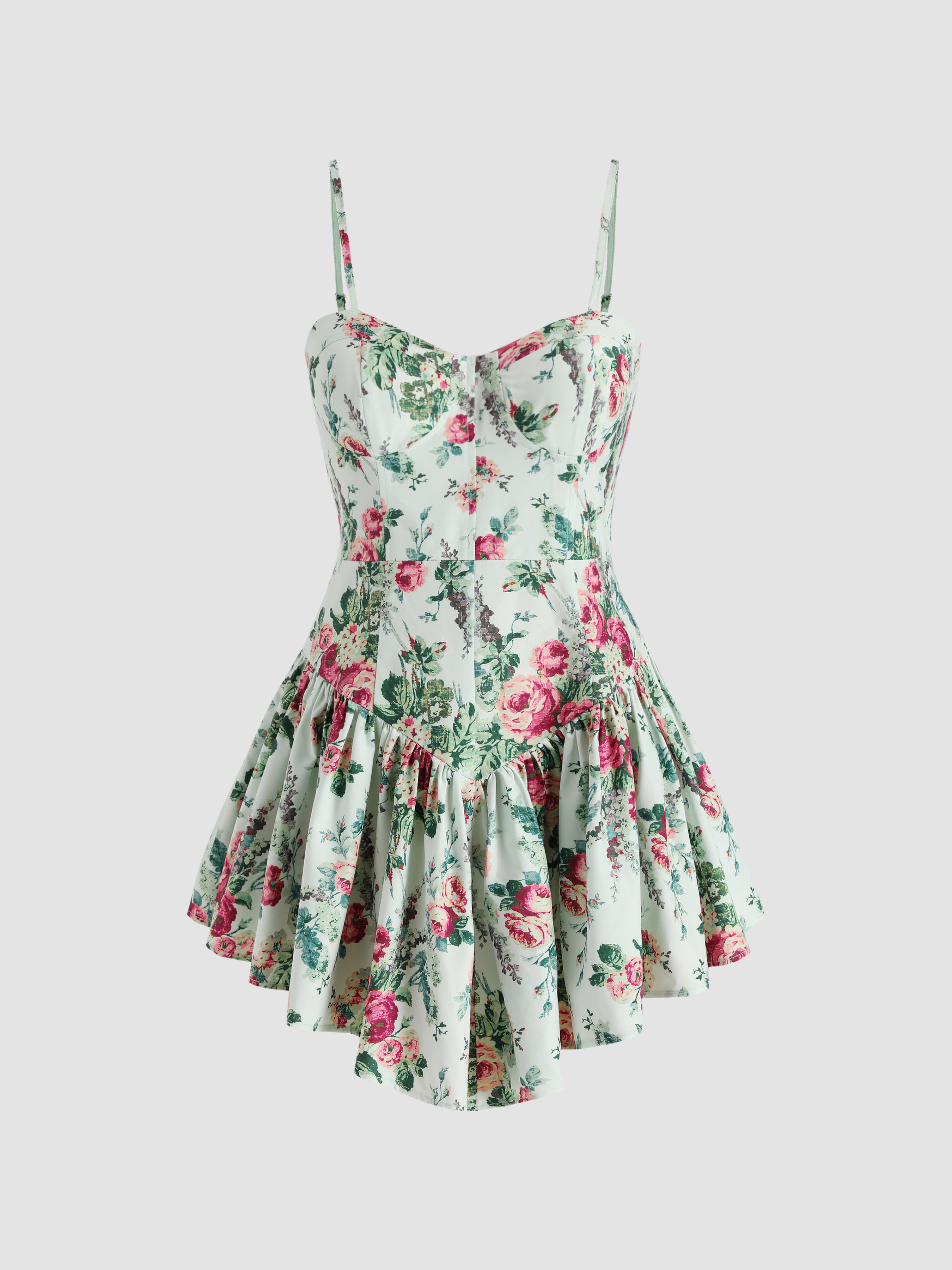 Risa Floral Corset Cami Dress - Cider