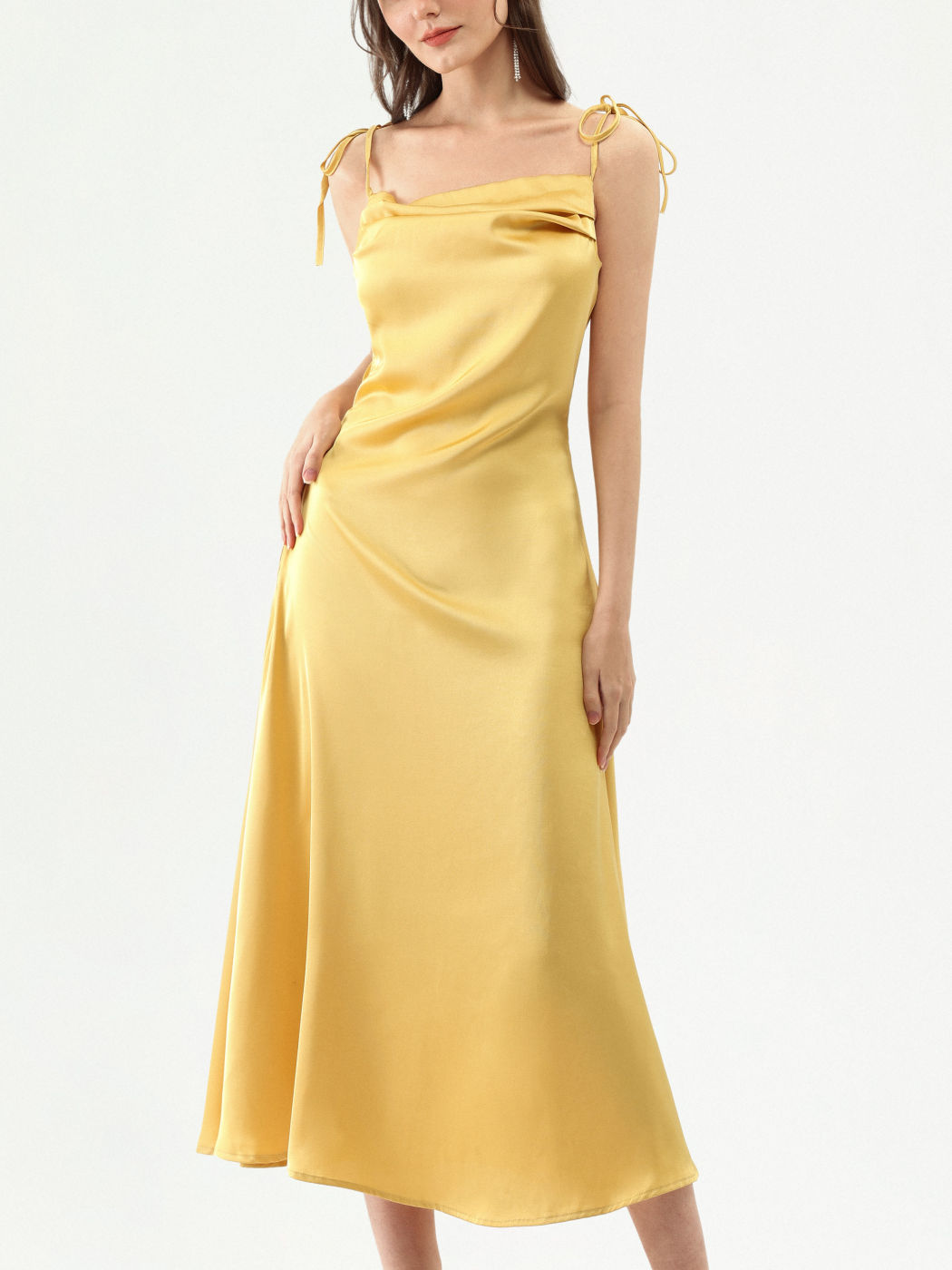 Festes Maxikleid aus Satin