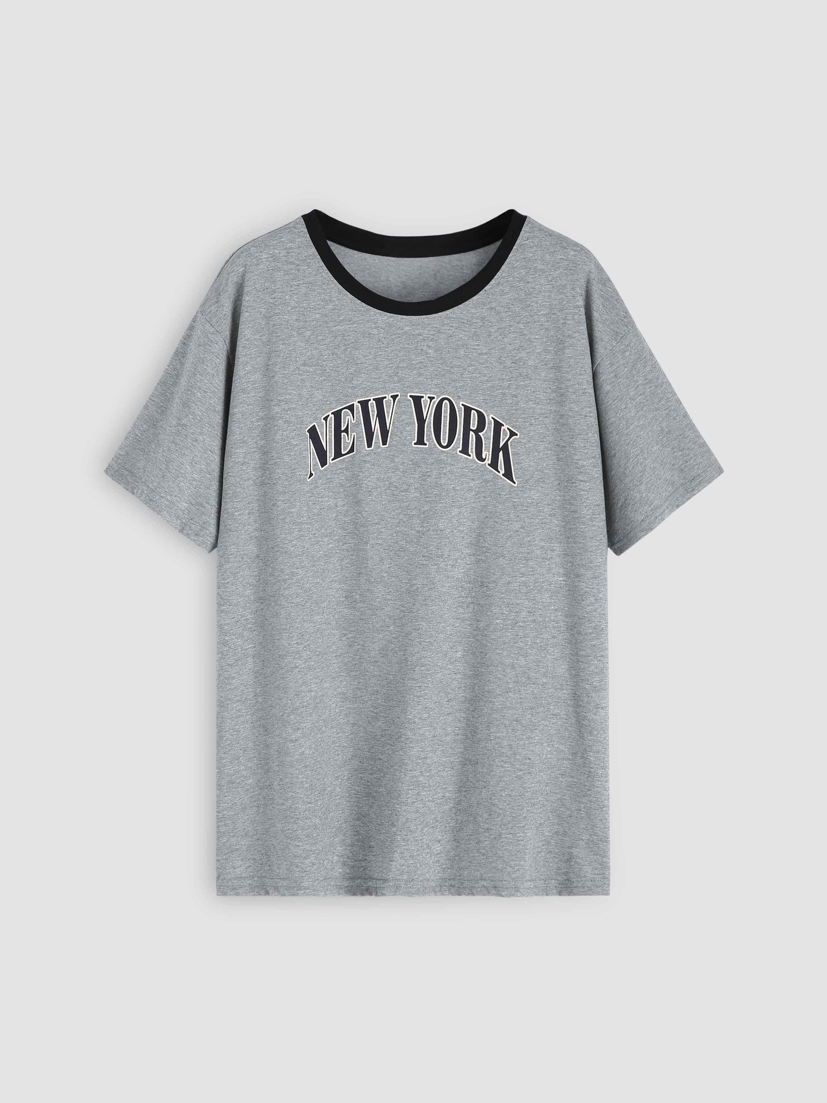 New York Print T-shirt For Daily Casual
