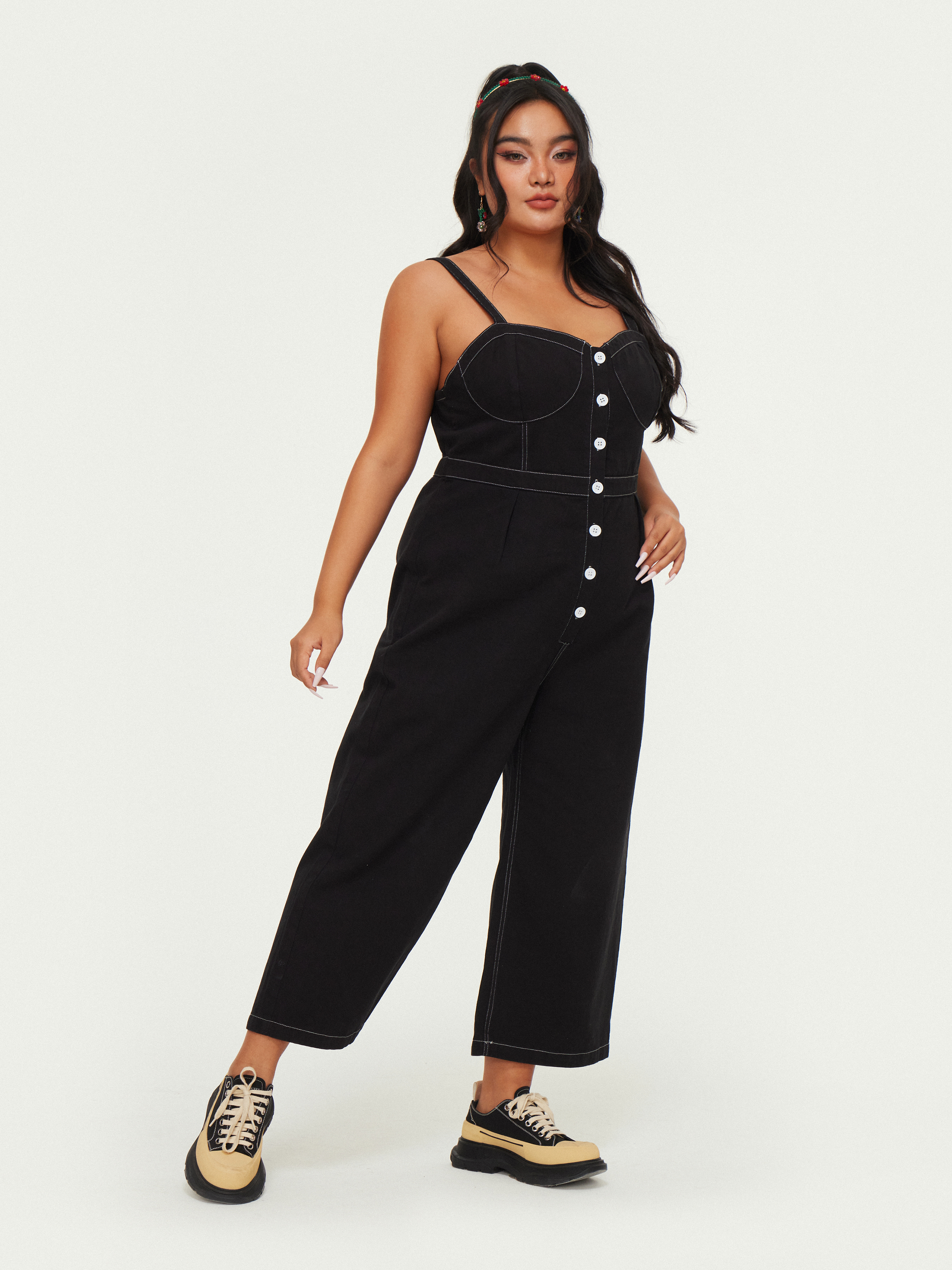 Forever 21 Wide-Leg Cami Jumpsuit Black, | Connecticut Post Mall